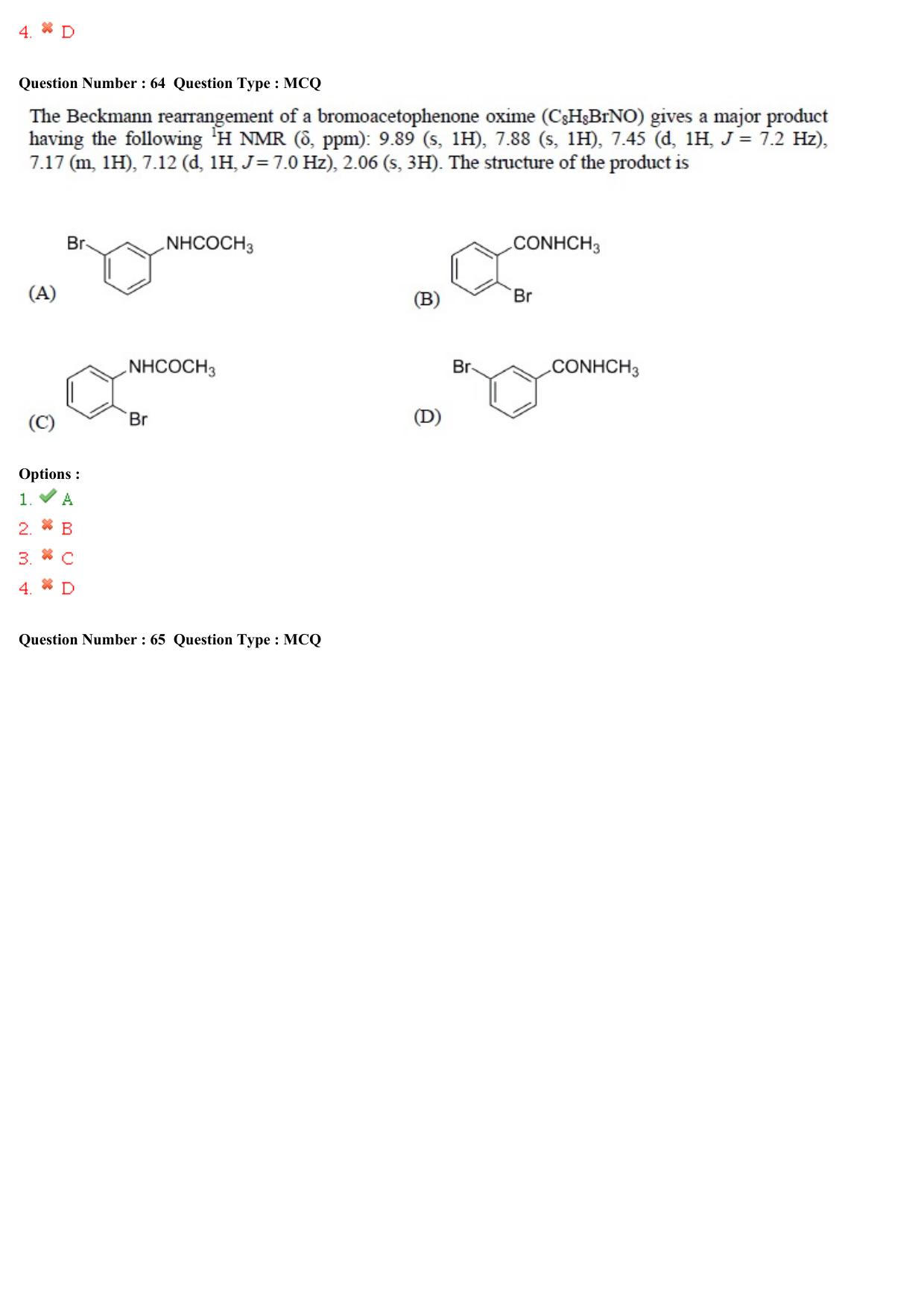 GATE 2015 Chemistry (CY) Question Paper with Answer Key - Page 23