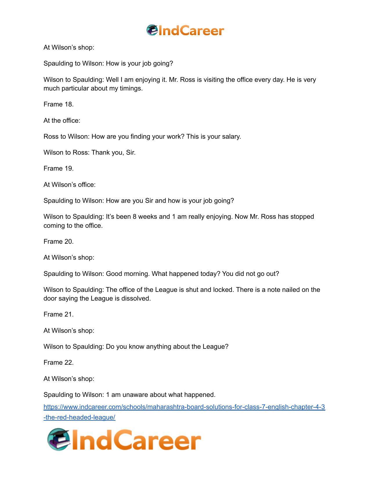 Maharashtra Board Solutions for Class 7- English: Chapter 4.3- The Red-Headed League - Page 6
