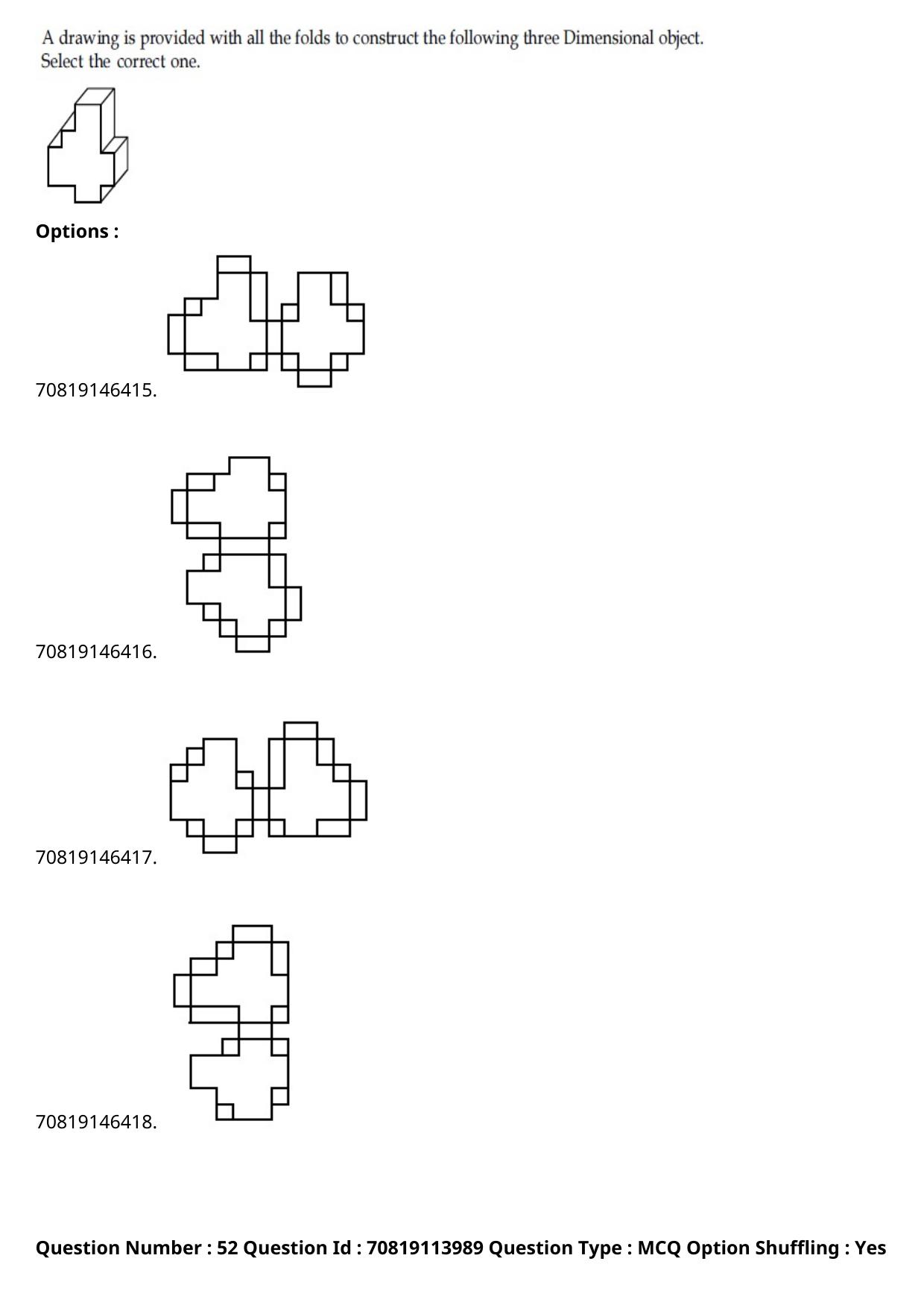 JEE Mains 2021: B.Arch Hindi (Shift 2) 23-02-2021 Question Paper - Page 57