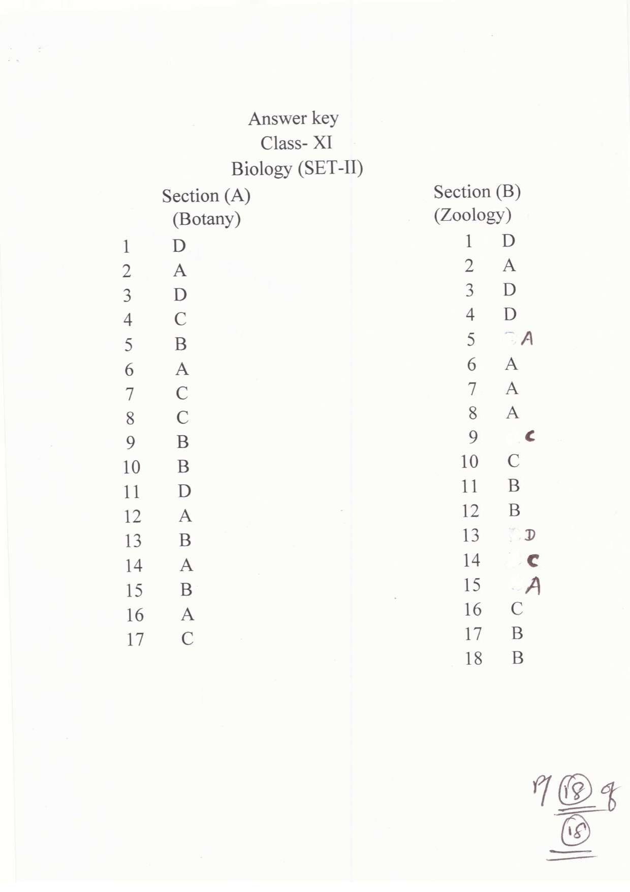 JAC Board Class 11th 2019 BIOLOGY SET-2 Model Paper - Page 18