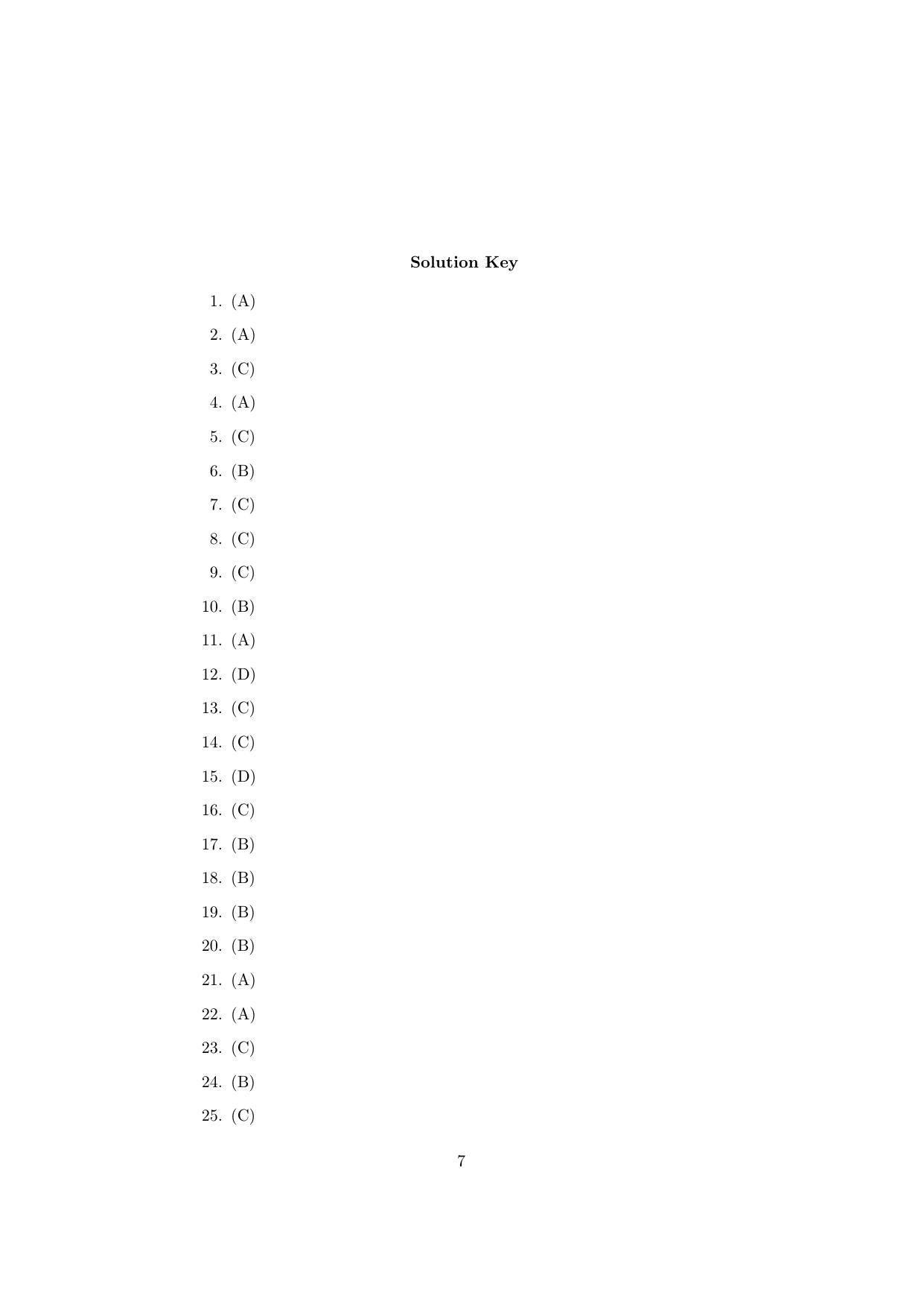 ISI Admission Test B.Stat UGA 2019 Sample Paper - Page 7
