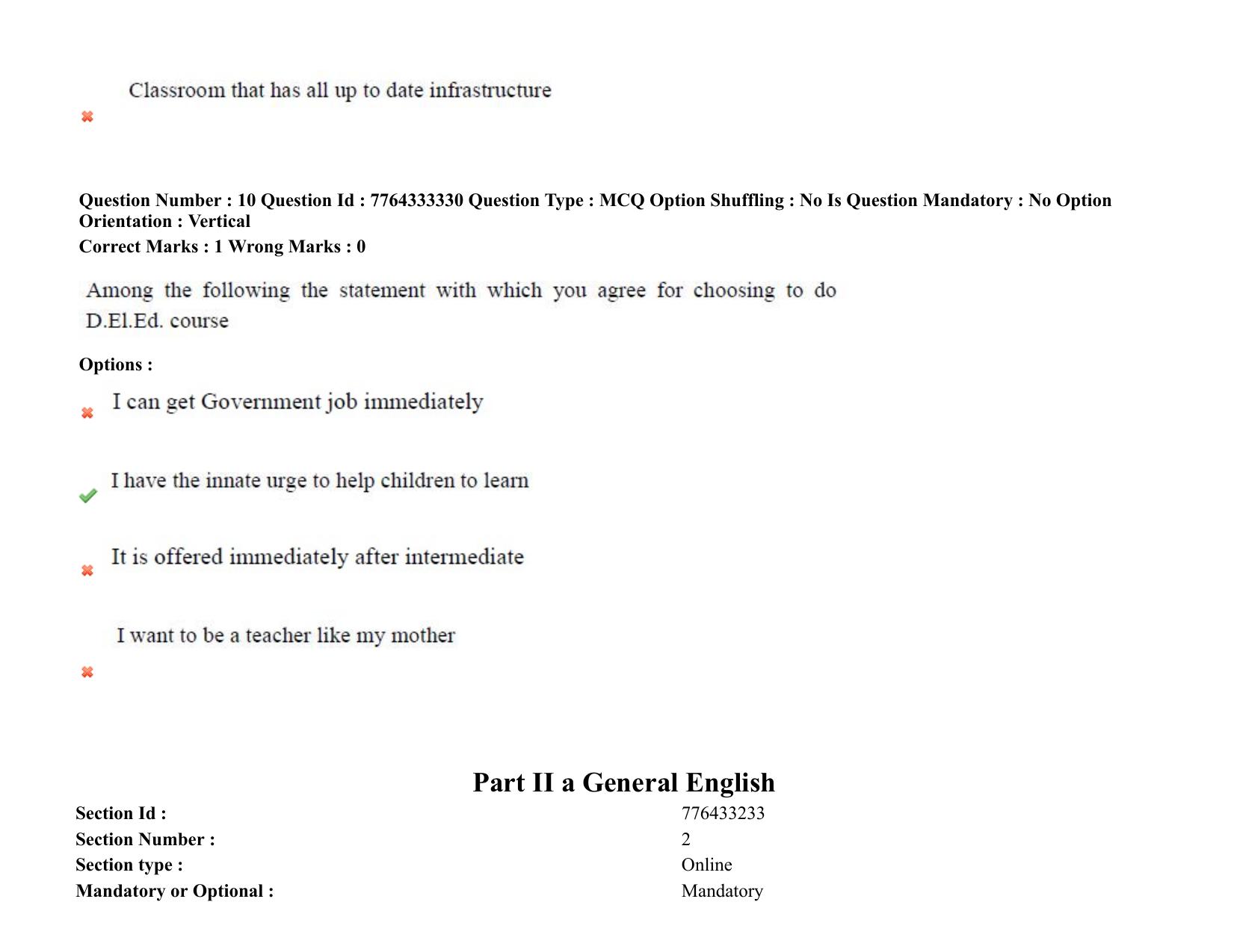 TS DEECET 2021 English Medium with Urdu 08th Sep 2021 Shift 2 Question Paper - Page 8