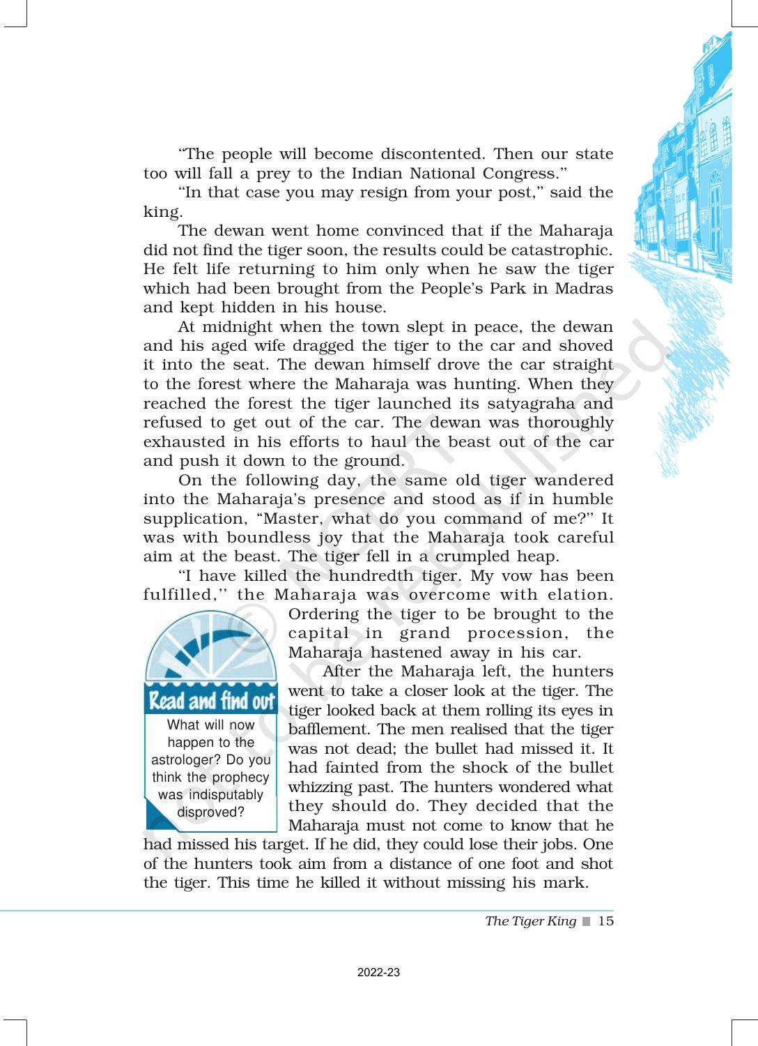 NCERT Book for Class 12 English Chapter 2 The Tiger King - Page 8