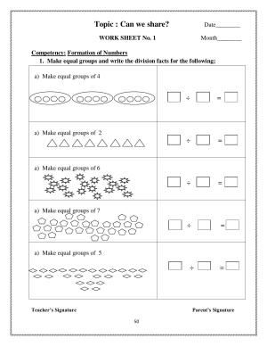Worksheet for Class 3 Mathematics Assignment 69