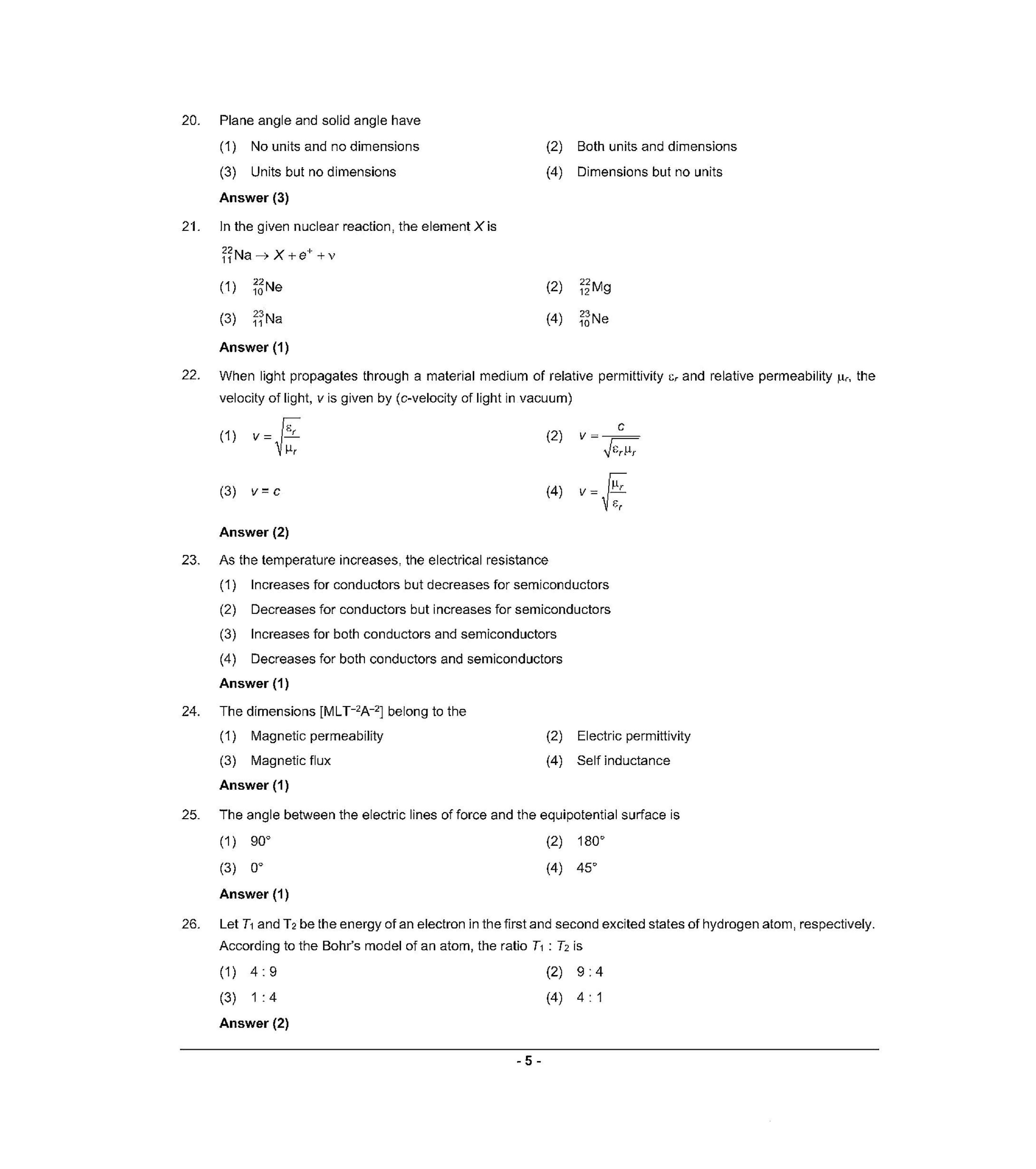 NEET S3 2021 Question Paper - Page 4