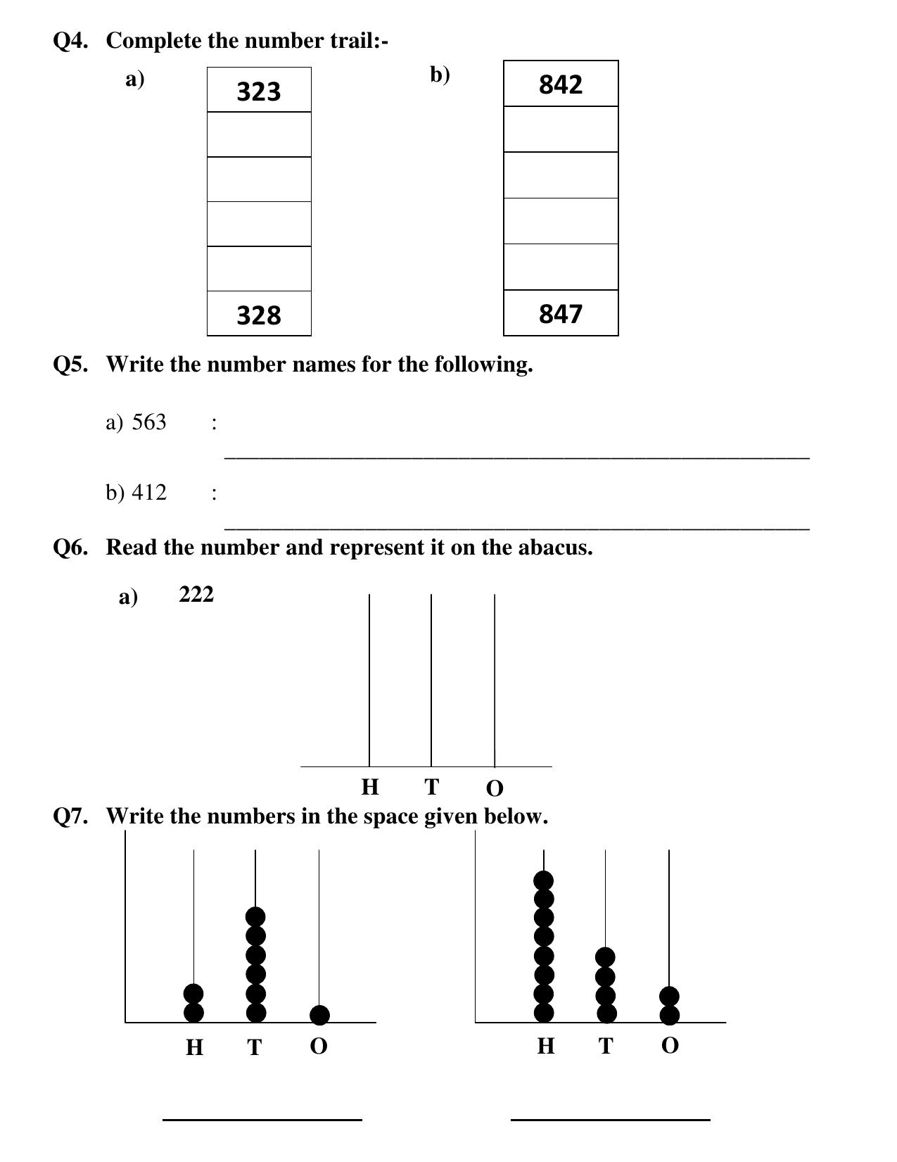 Revison Worksheets for Class 2 Maths Assignment 152 - Page 2