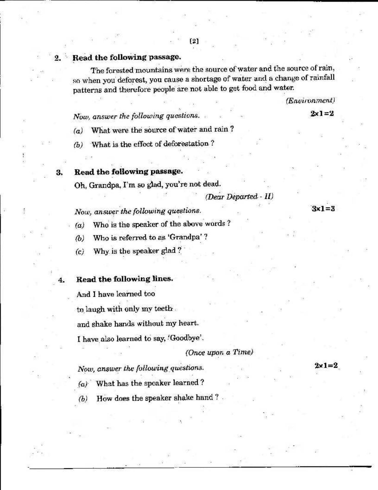 AP Class 10 English (Paper I) 2019 Question Paper - Page 2