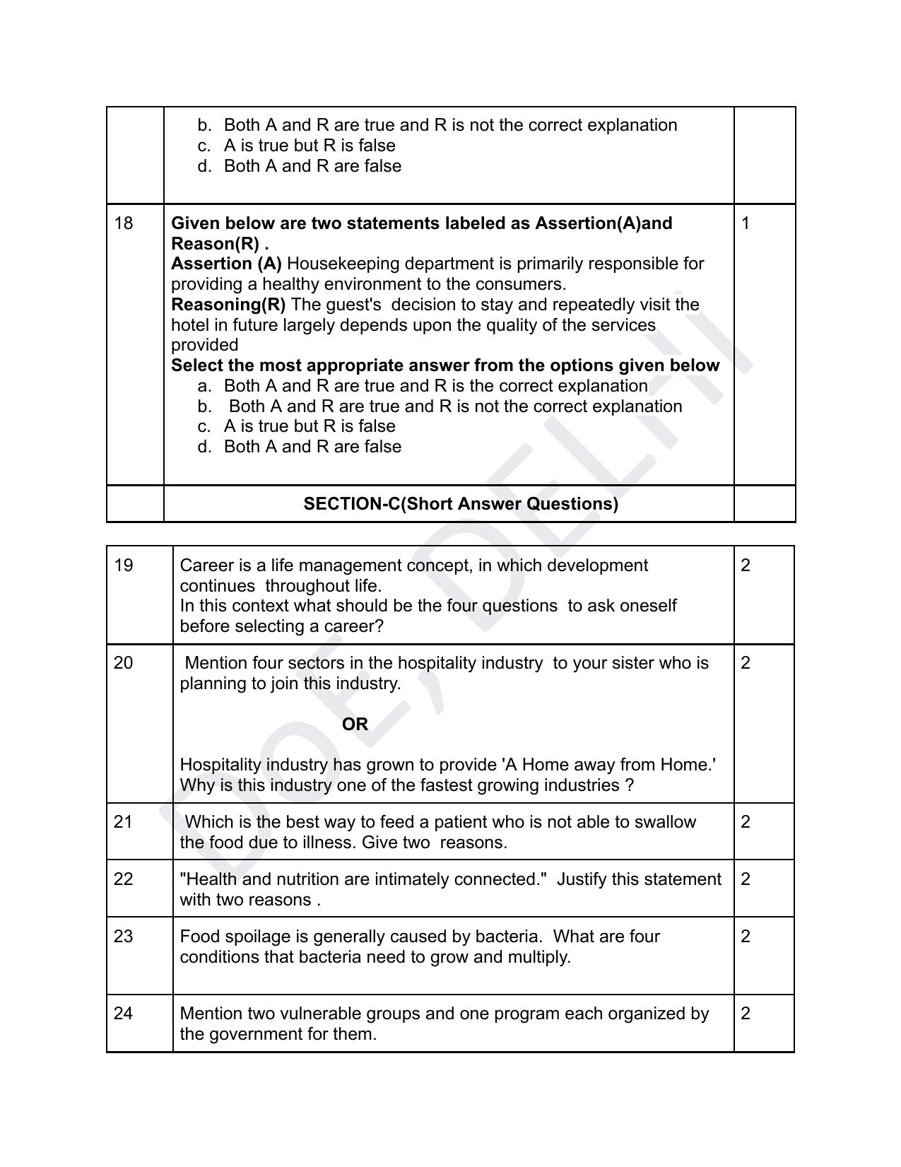 Edudel Class 12 Home Science (English) Practice Papers-1 (2023-24) - Page 7