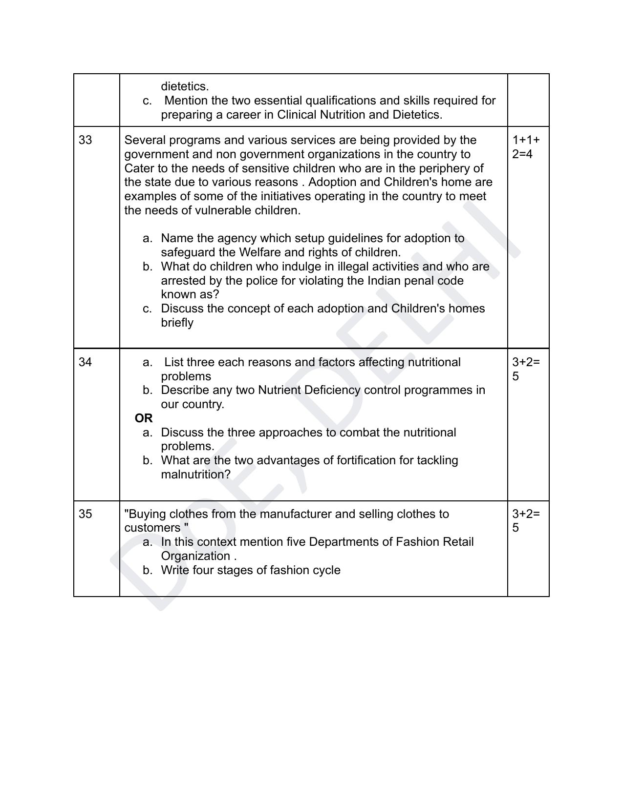 Edudel Class 12 Home Science (English) Practice Papers-1 (2023-24) - Page 9