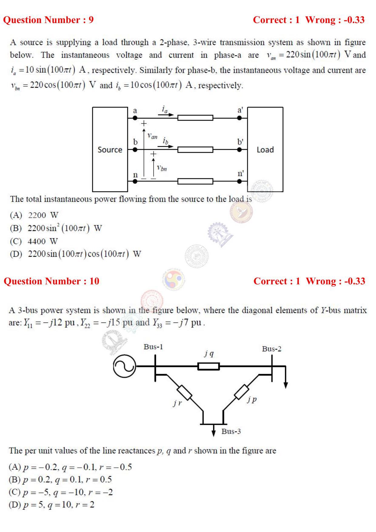 GATE 2017 Electrical Engineering (EE) Question Paper with Answer Key - Page 5