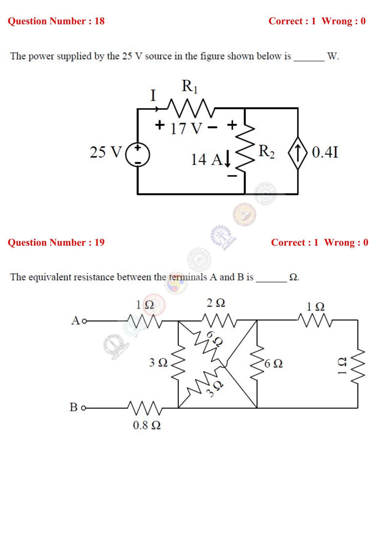 GATE 2017 Electrical Engineering (EE) Question Paper with Answer Key - Page 8