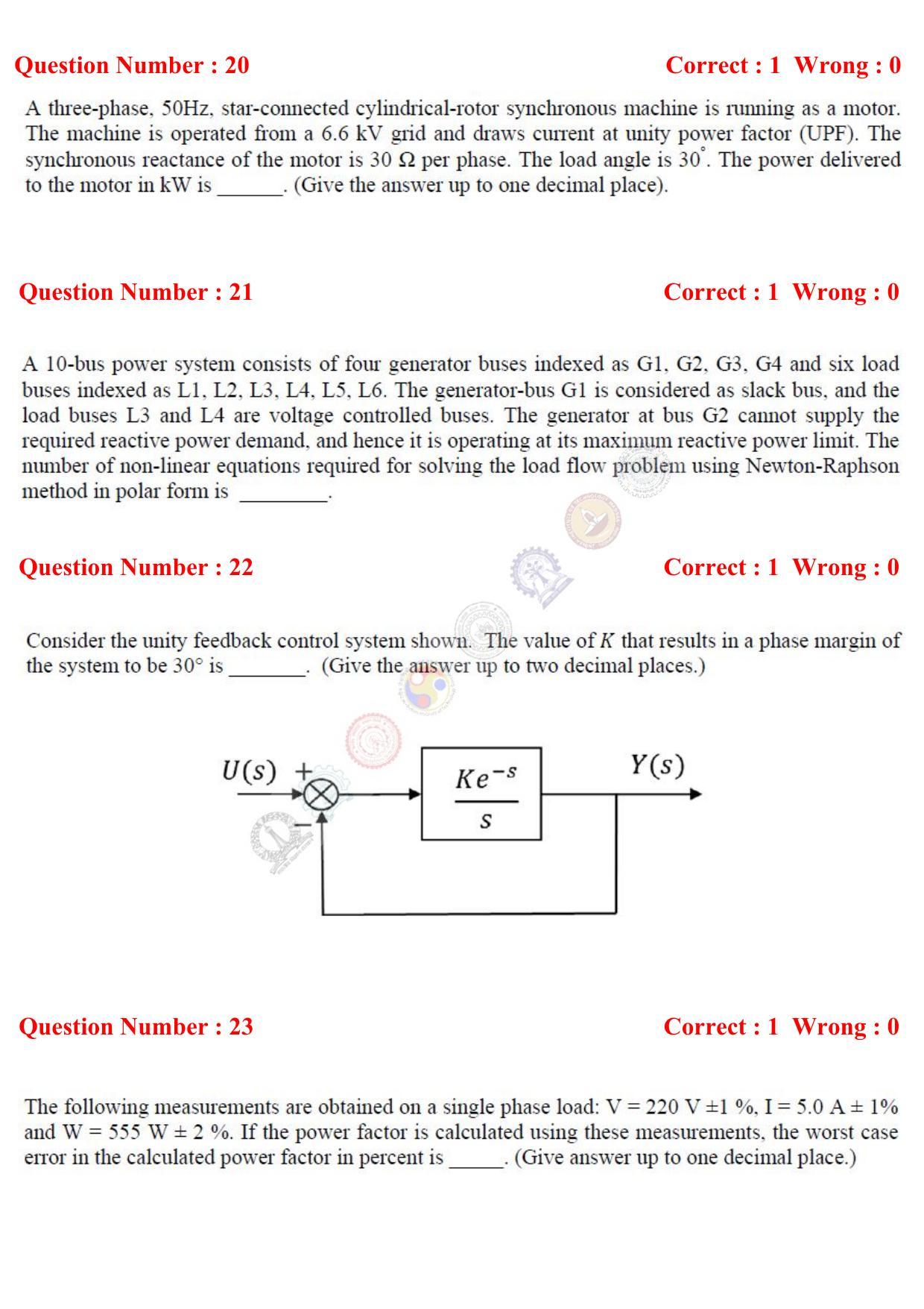 GATE 2017 Electrical Engineering (EE) Question Paper with Answer Key - Page 9