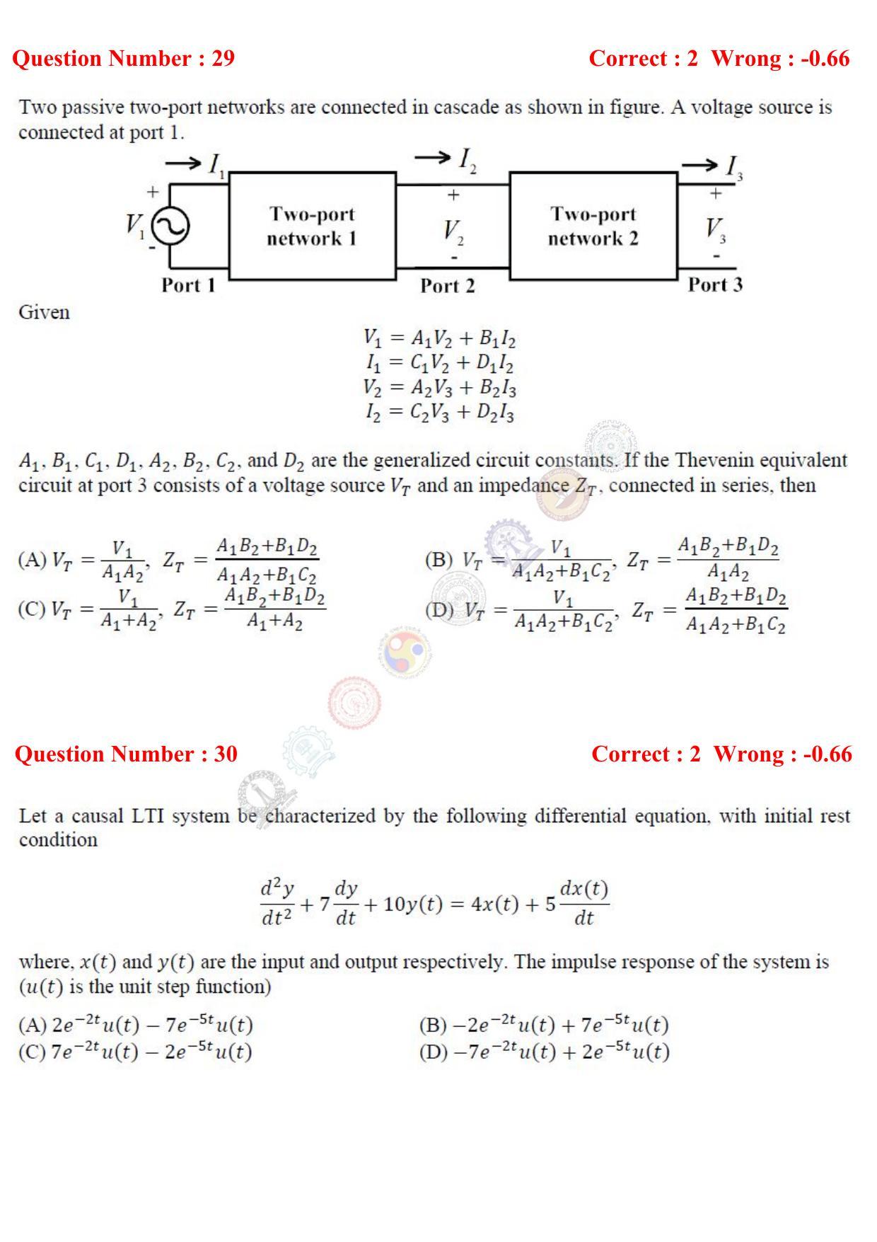 GATE 2017 Electrical Engineering (EE) Question Paper with Answer Key - Page 12