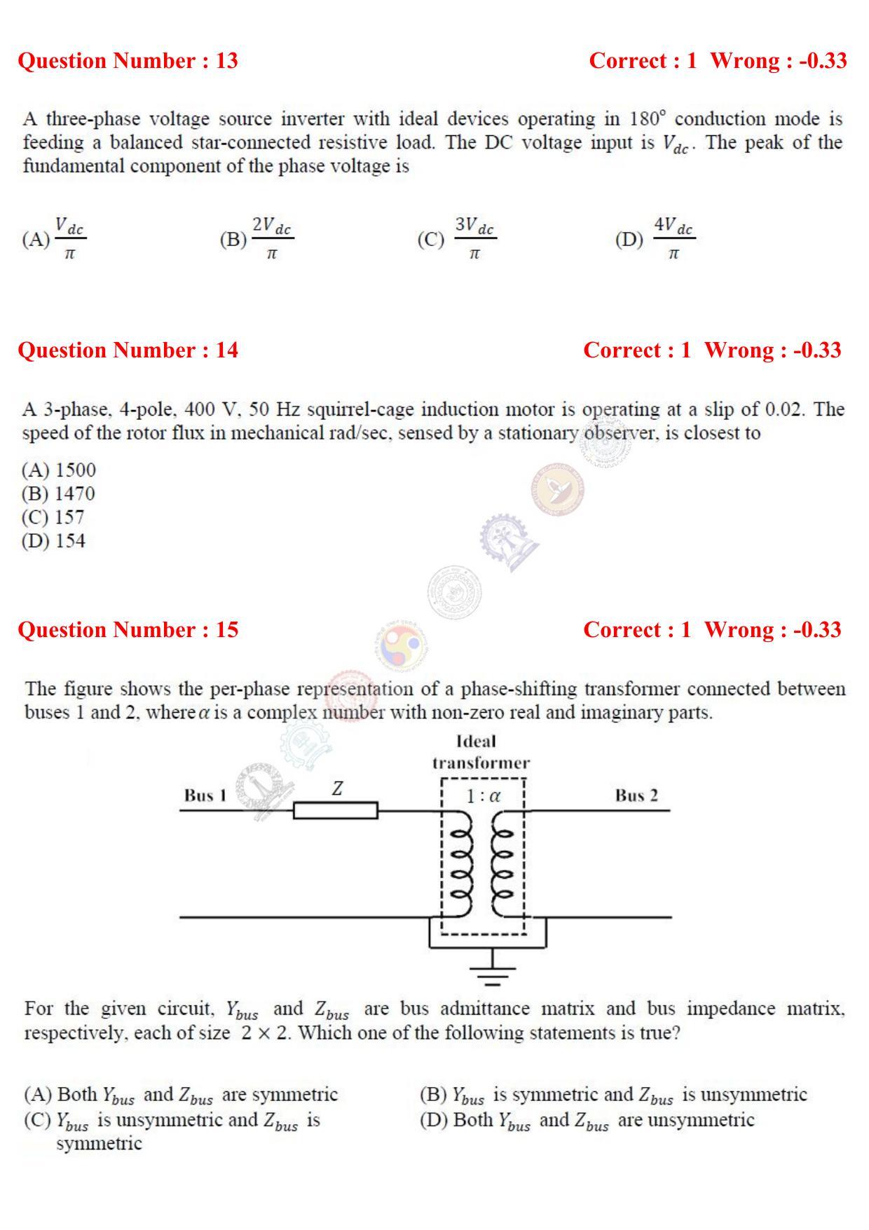 GATE 2017 Electrical Engineering (EE) Question Paper with Answer Key - Page 35