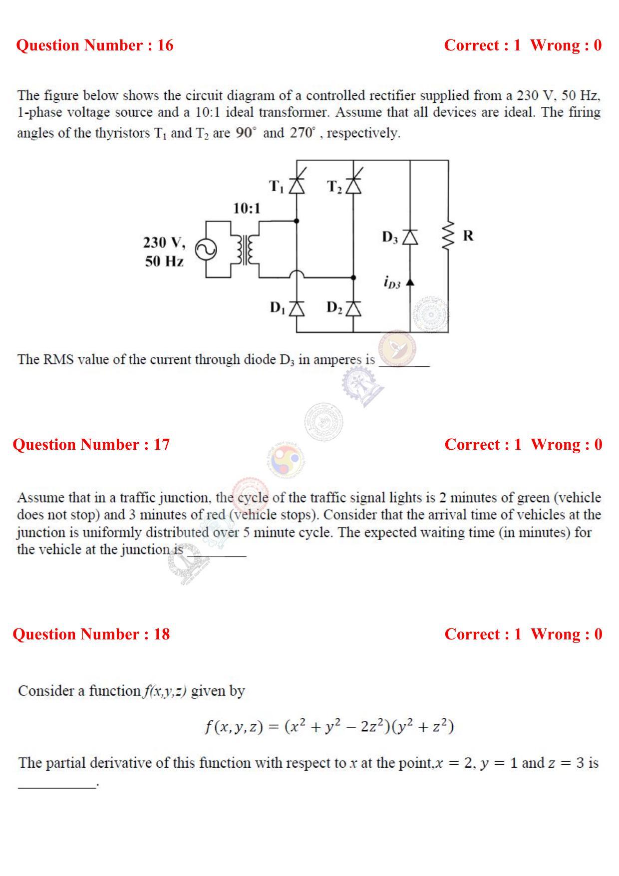 GATE 2017 Electrical Engineering (EE) Question Paper with Answer Key - Page 36