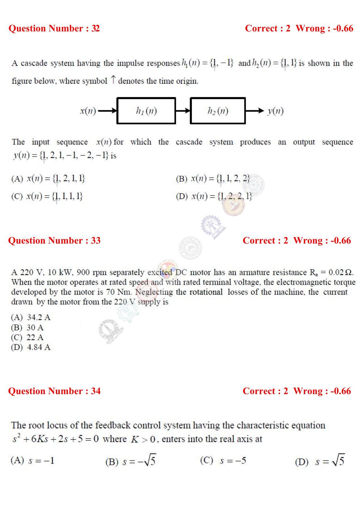 GATE 2017 Electrical Engineering (EE) Question Paper with Answer Key - Page 42