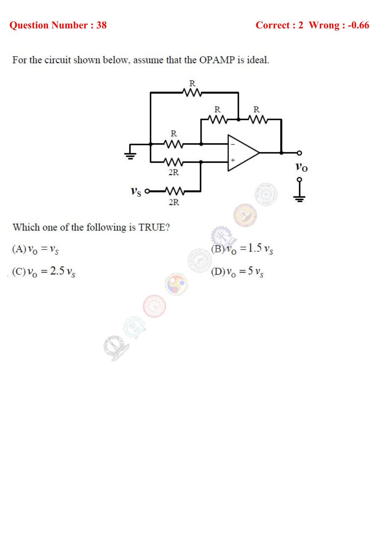 GATE 2017 Electrical Engineering (EE) Question Paper with Answer Key - Page 44