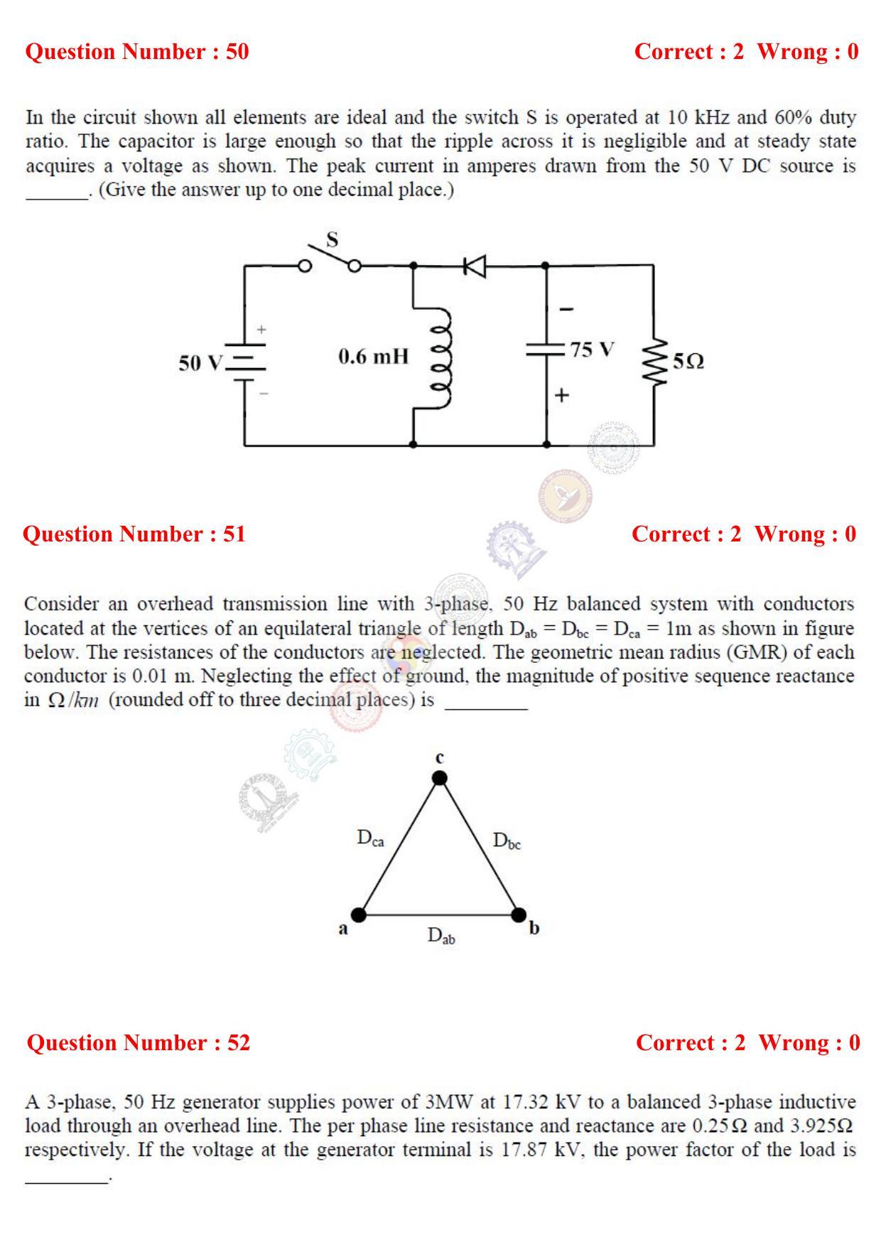GATE 2017 Electrical Engineering (EE) Question Paper with Answer Key - Page 49