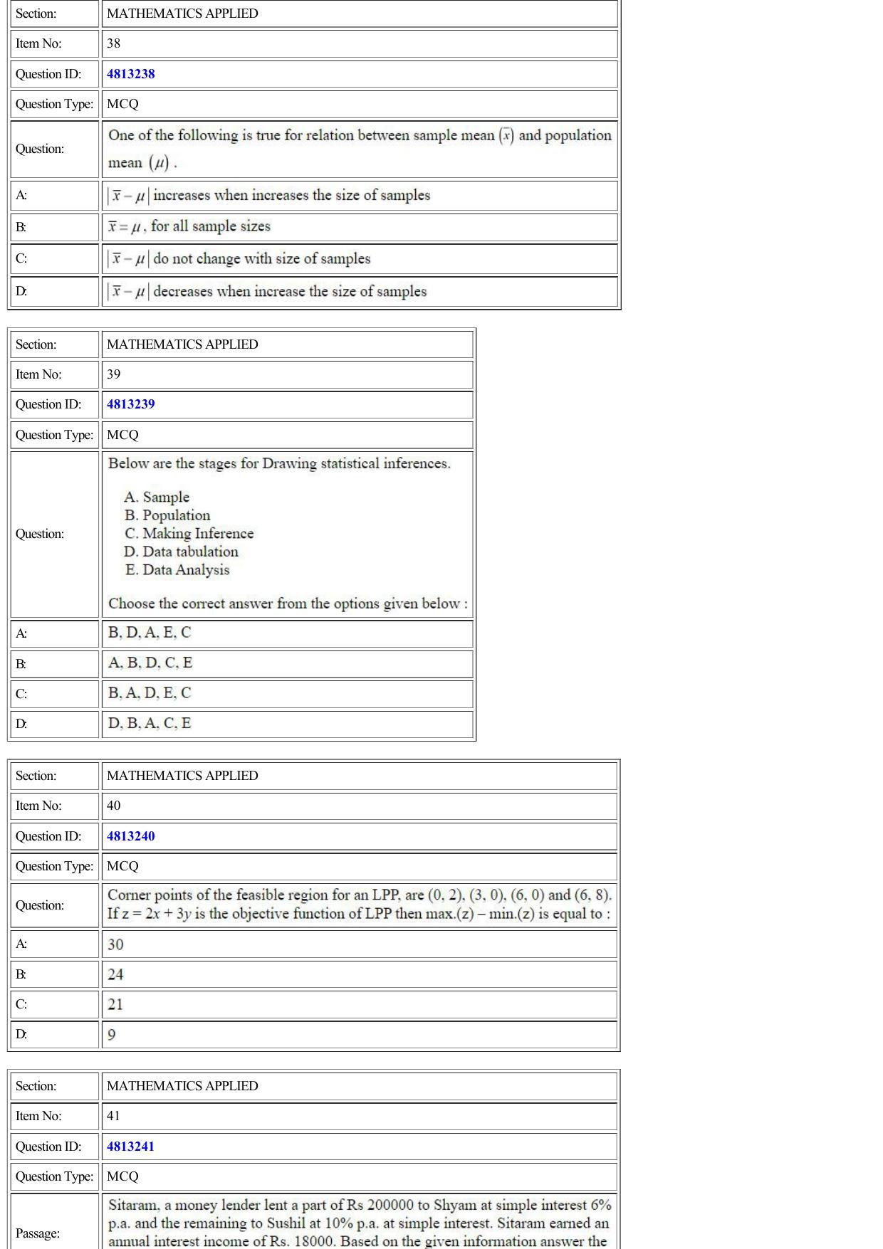 CUET 2022 Question Paper of Mathematics/ Applied Mathematics - Page 12