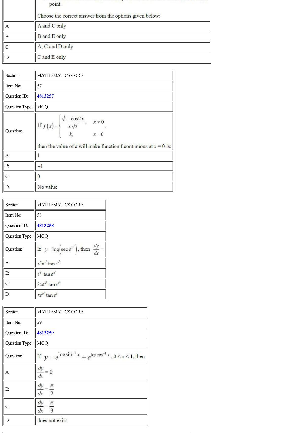 CUET 2022 Question Paper of Mathematics/ Applied Mathematics - Page 18