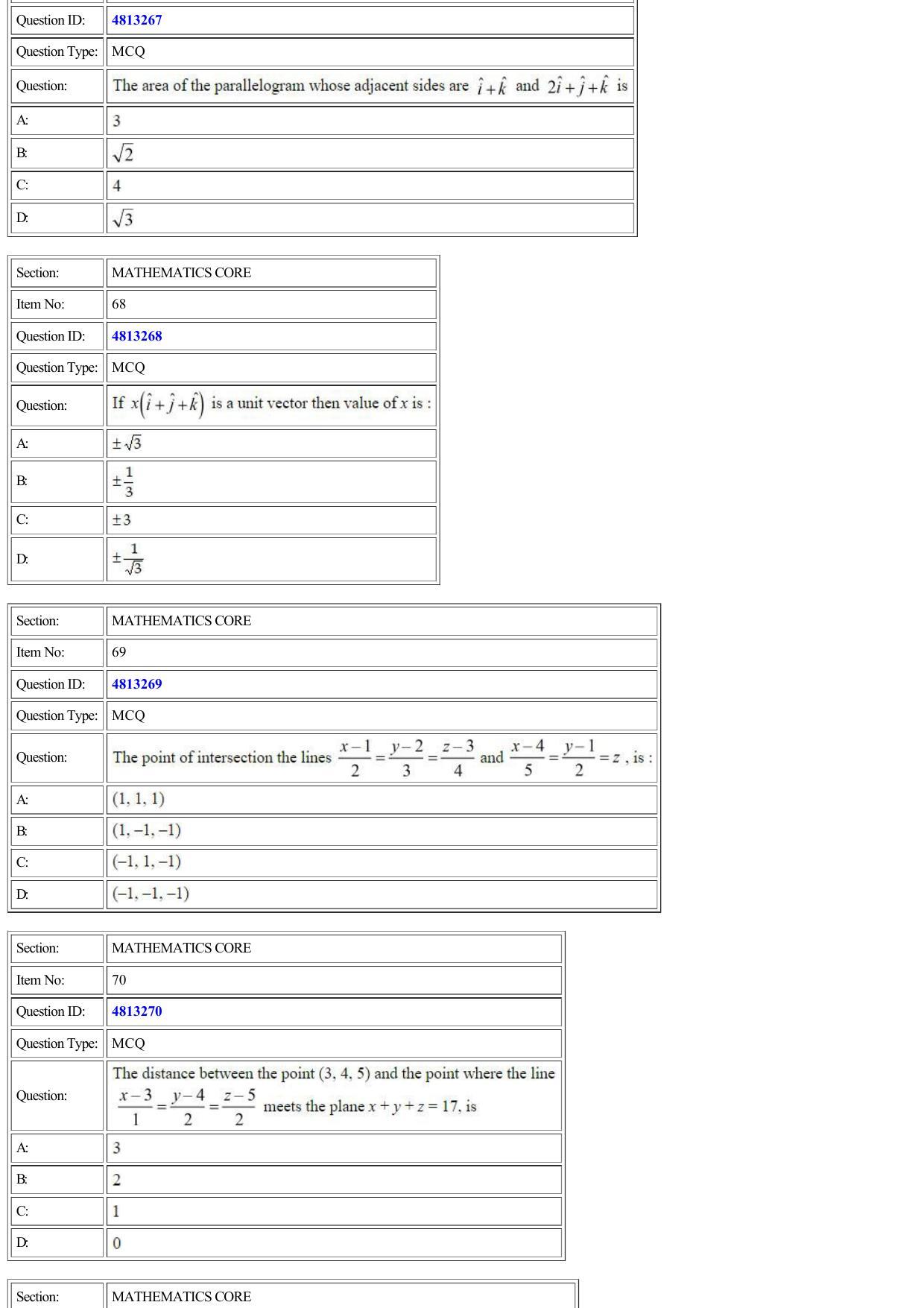 CUET 2022 Question Paper of Mathematics/ Applied Mathematics - Page 21