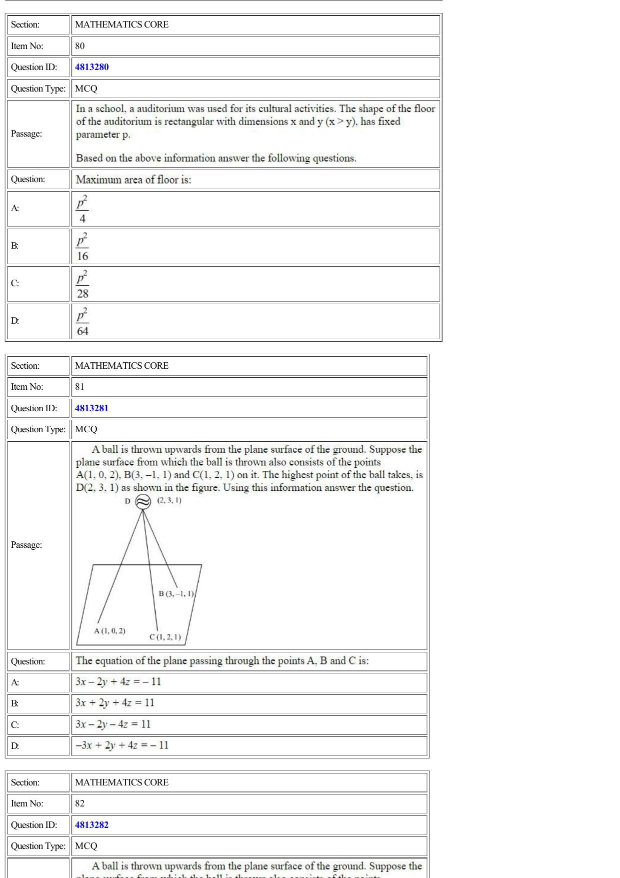 CUET 2022 Question Paper of Mathematics/ Applied Mathematics - Page 25