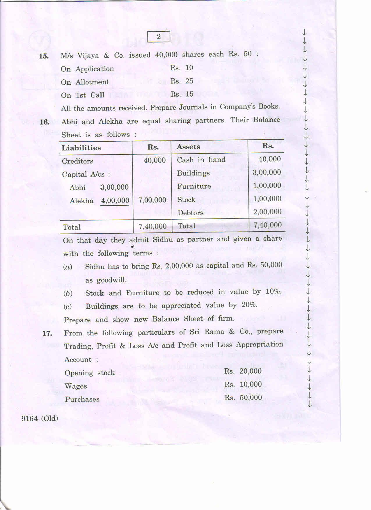 AP Inter 2nd Year Accountancy Tally-II (old) March-2020-Vocational Question Paper - Page 2