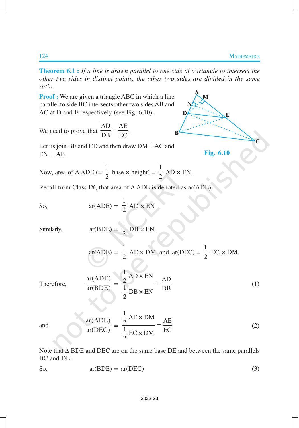 NCERT Book for Class 10 Maths Chapter 6 Triangles - Page 8