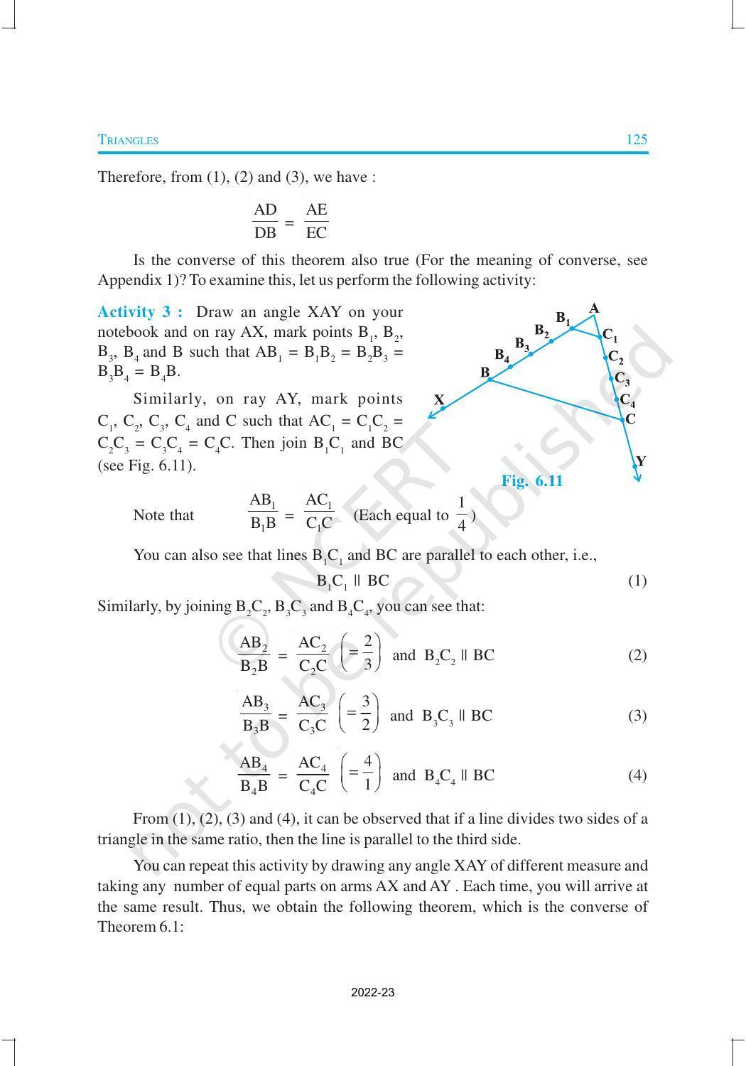 NCERT Book for Class 10 Maths Chapter 6 Triangles - Page 9