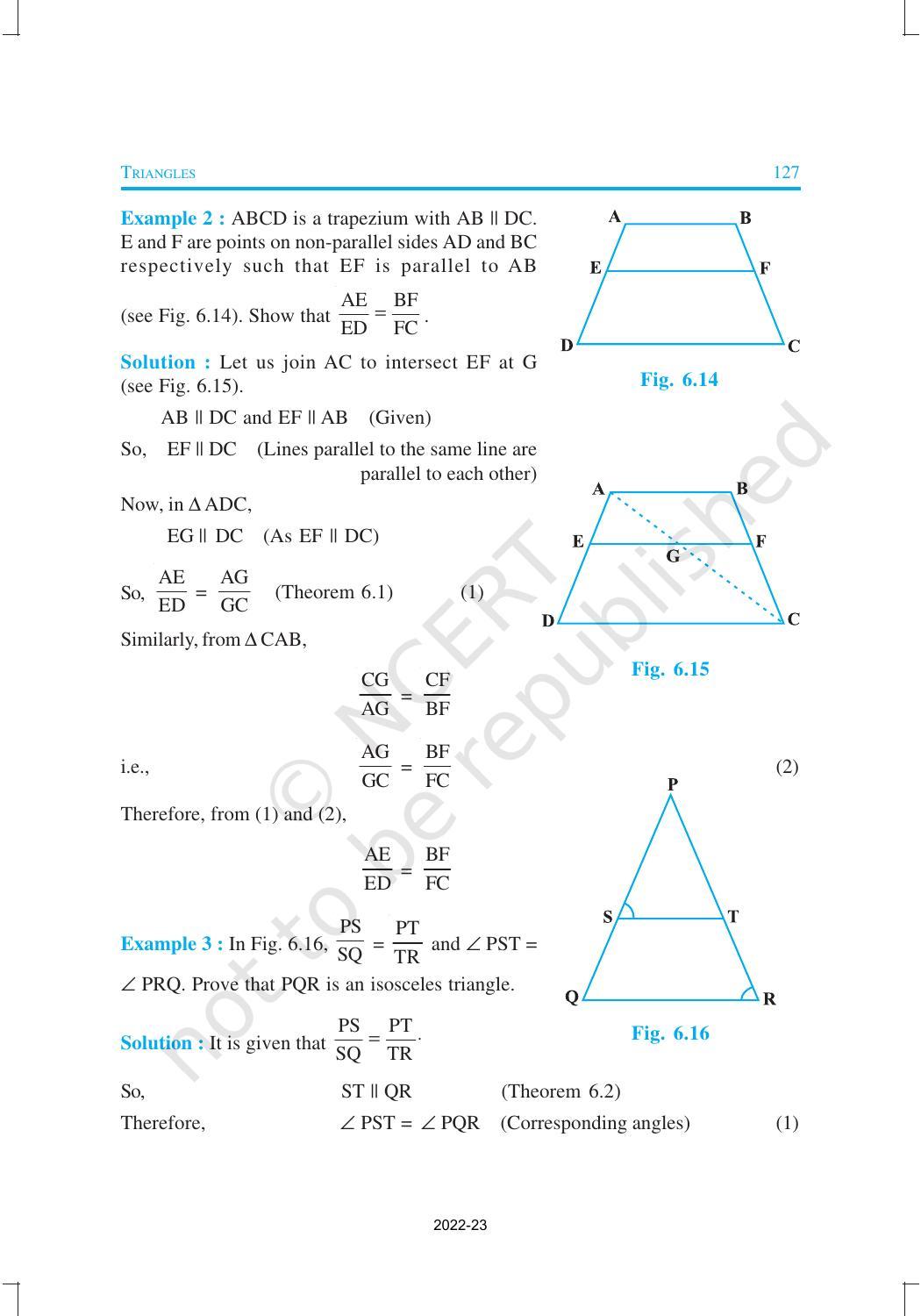 NCERT Book for Class 10 Maths Chapter 6 Triangles - Page 11