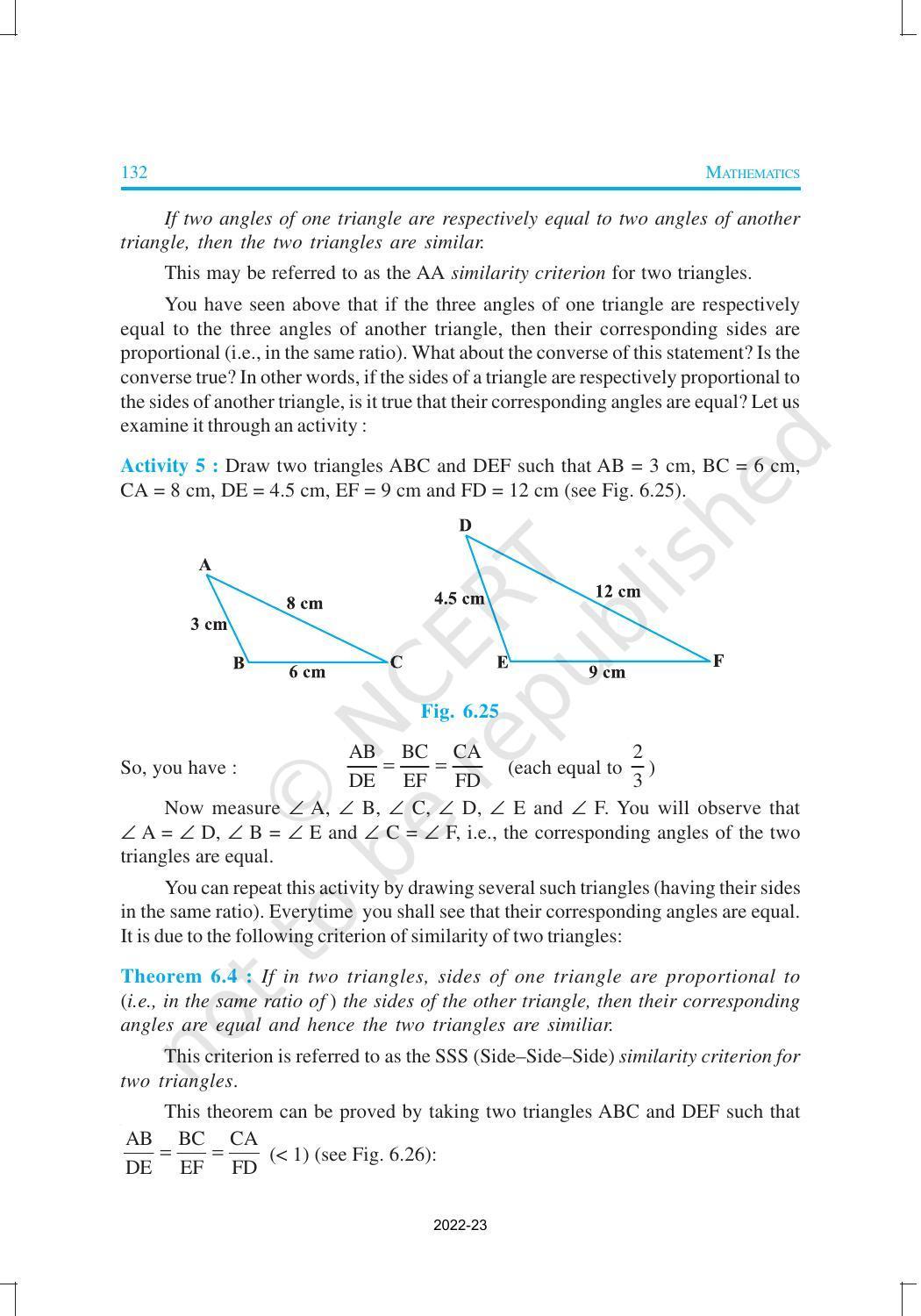 NCERT Book for Class 10 Maths Chapter 6 Triangles - Page 16