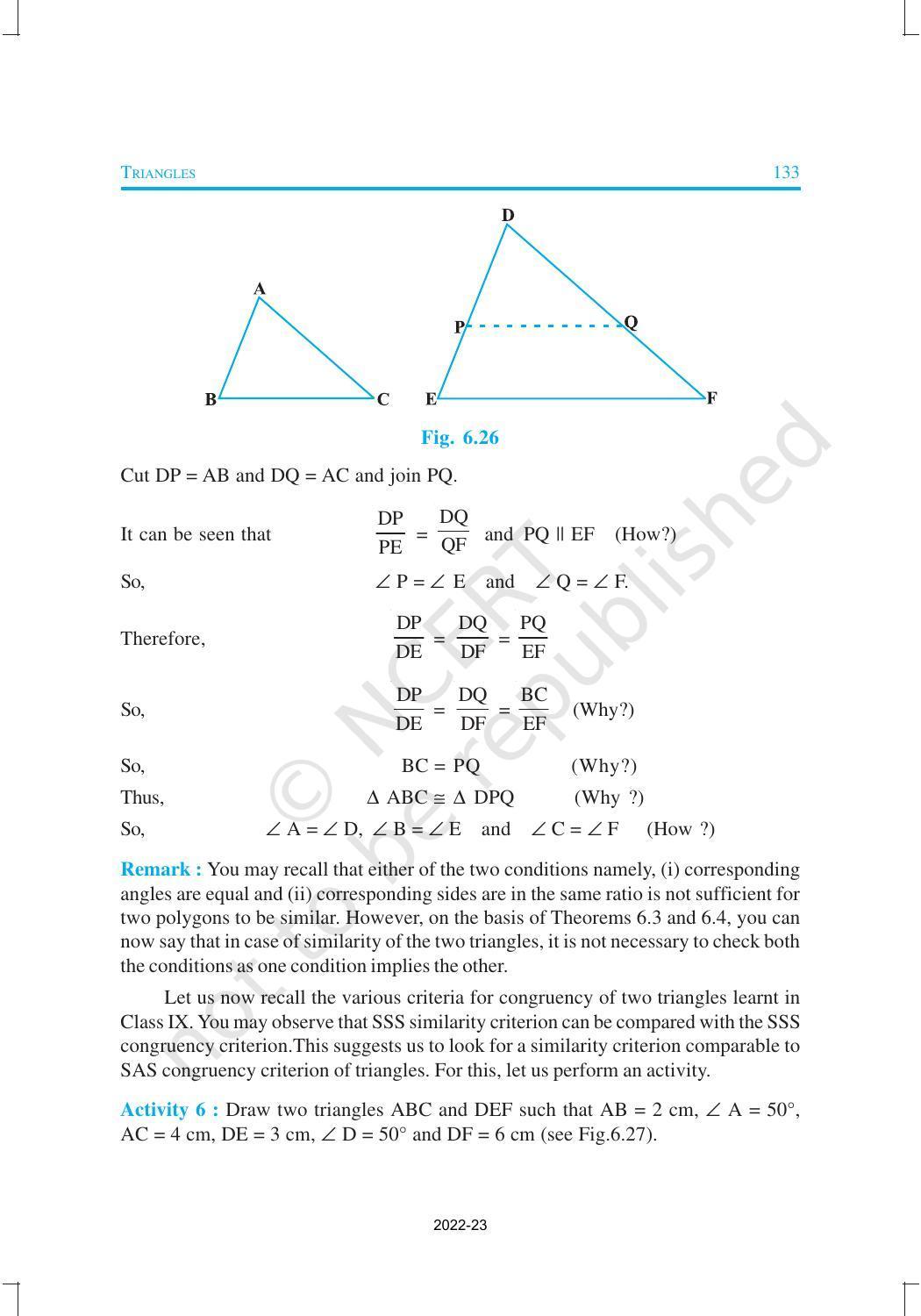 NCERT Book for Class 10 Maths Chapter 6 Triangles - Page 17