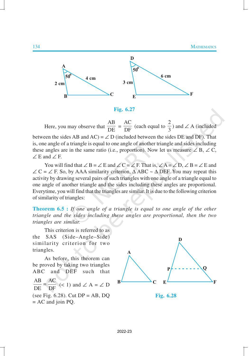 NCERT Book for Class 10 Maths Chapter 6 Triangles - Page 18