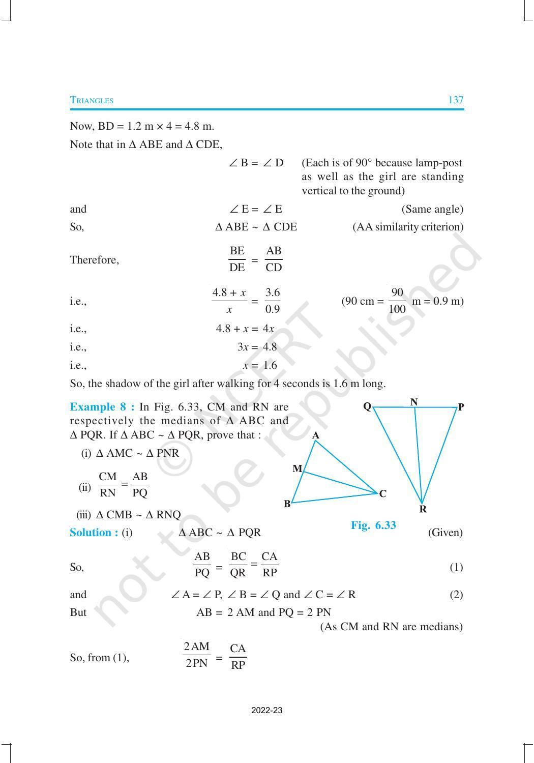 NCERT Book for Class 10 Maths Chapter 6 Triangles - Page 21