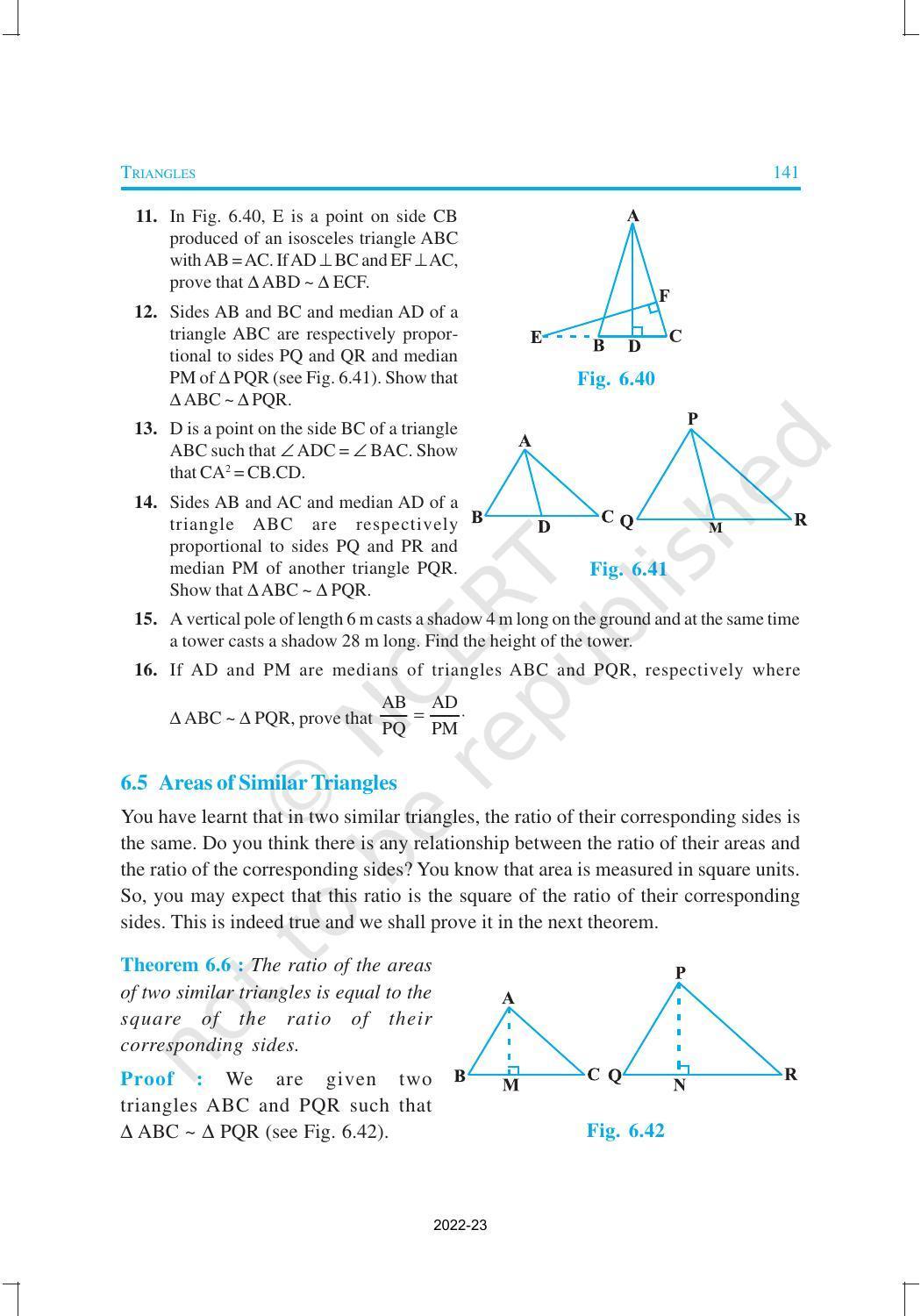 NCERT Book for Class 10 Maths Chapter 6 Triangles - Page 25