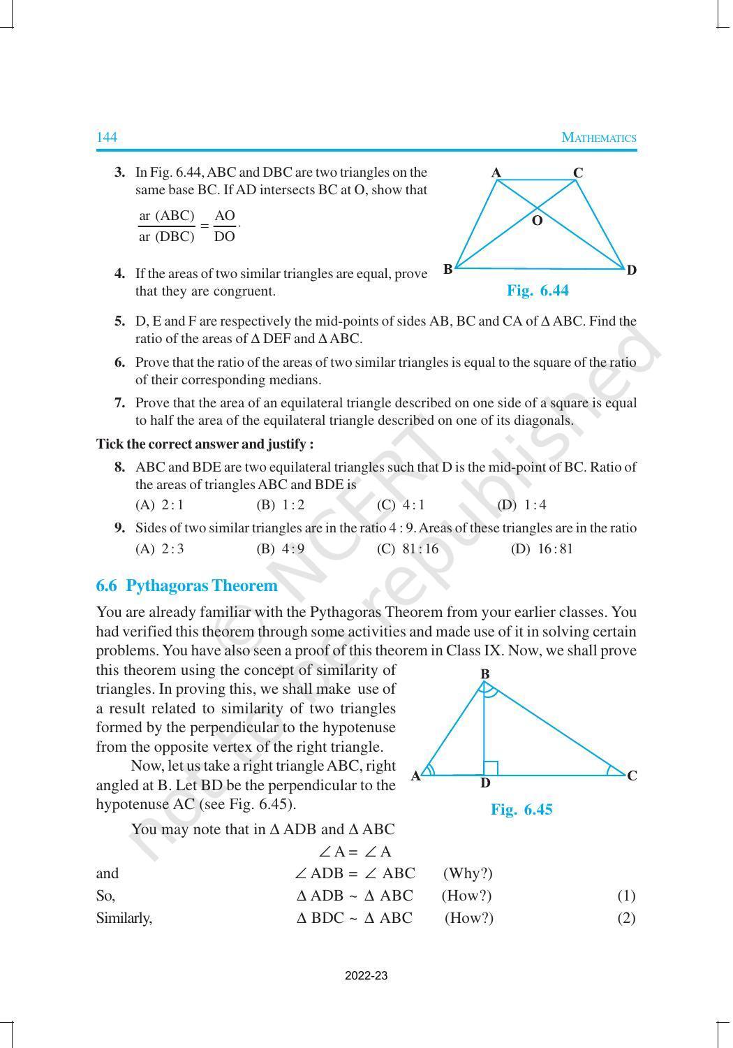 NCERT Book for Class 10 Maths Chapter 6 Triangles - Page 28