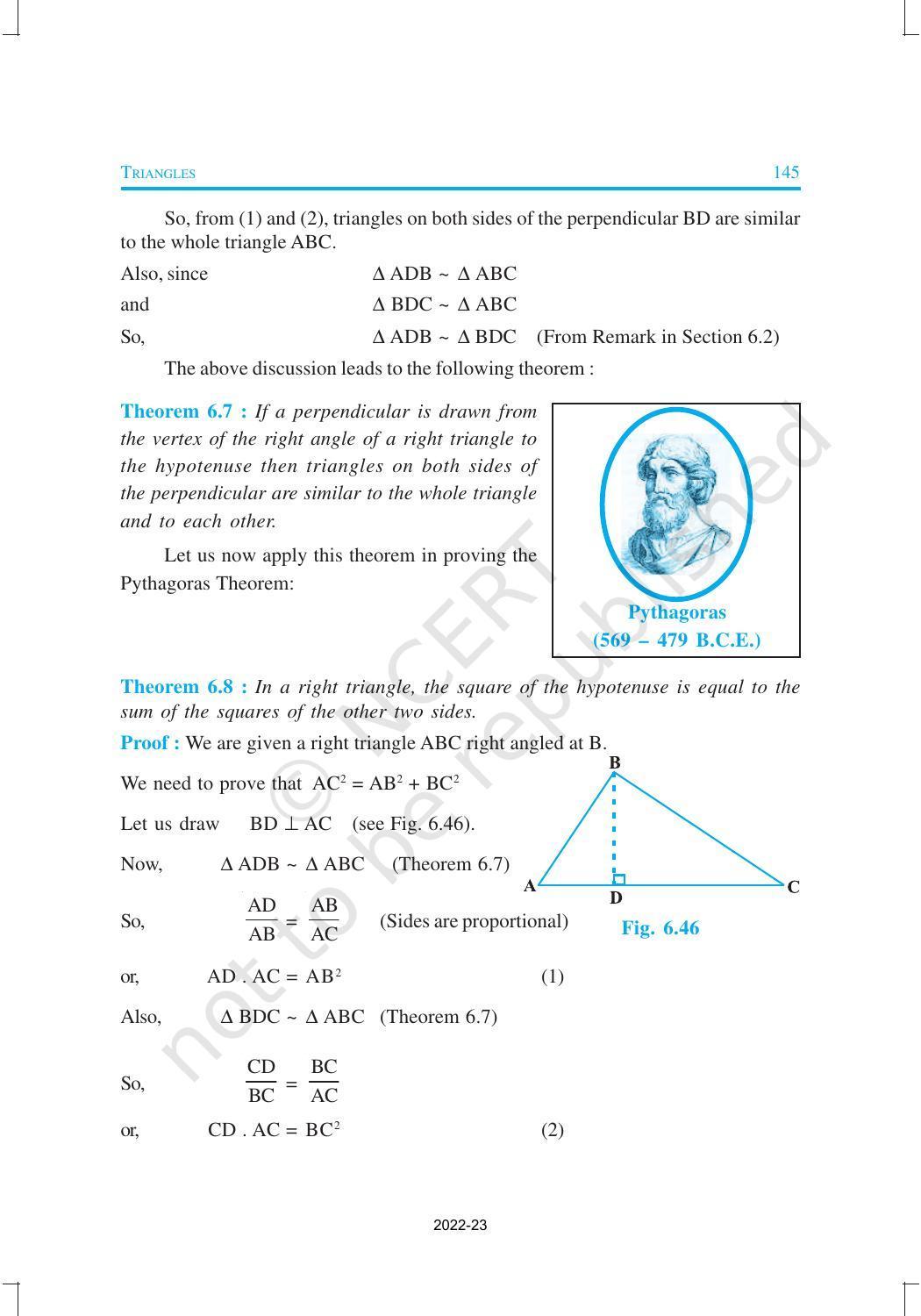 NCERT Book for Class 10 Maths Chapter 6 Triangles - Page 29