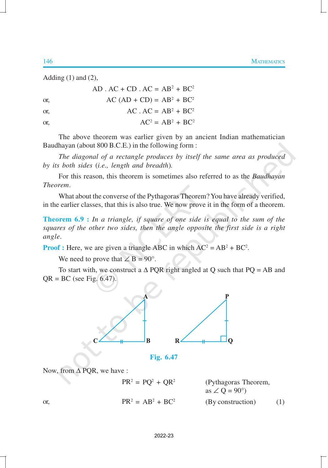 NCERT Book for Class 10 Maths Chapter 6 Triangles - Page 30