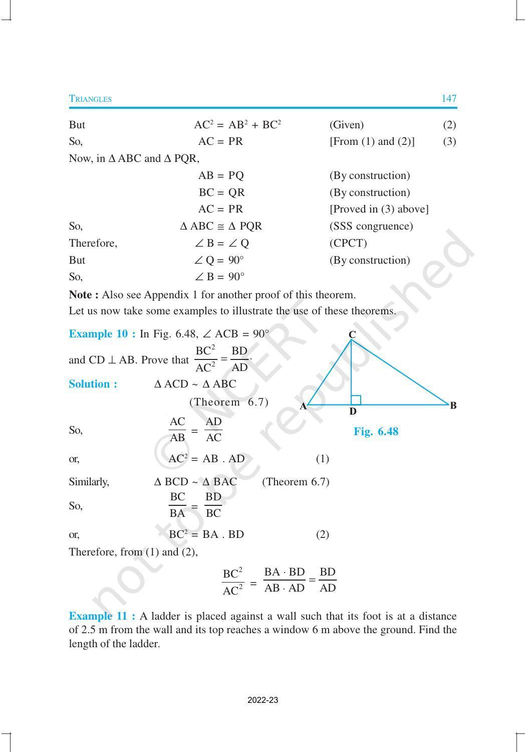 NCERT Book for Class 10 Maths Chapter 6 Triangles - Page 31