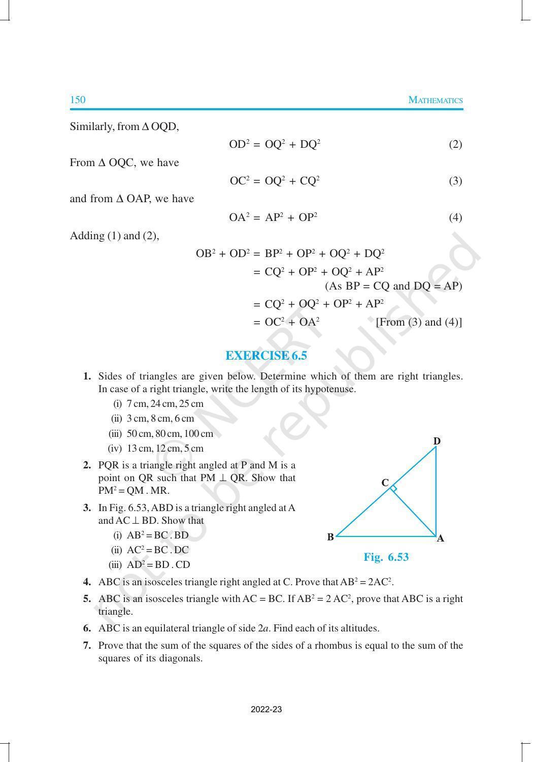NCERT Book for Class 10 Maths Chapter 6 Triangles - Page 34