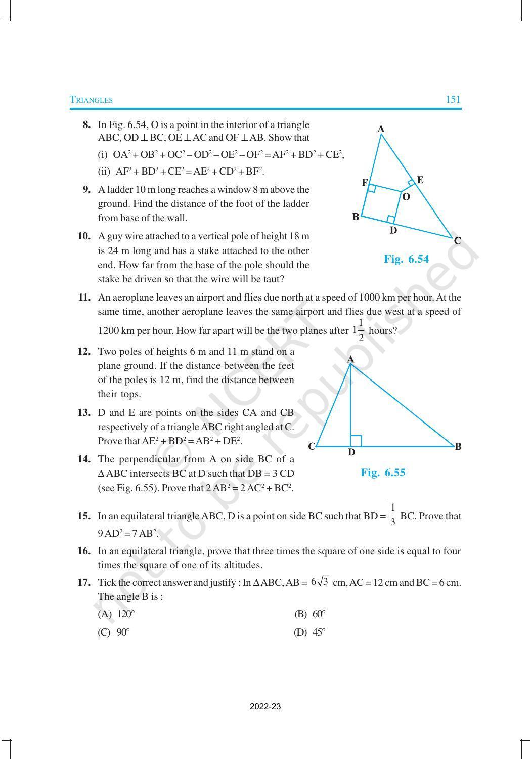 NCERT Book for Class 10 Maths Chapter 6 Triangles - Page 35