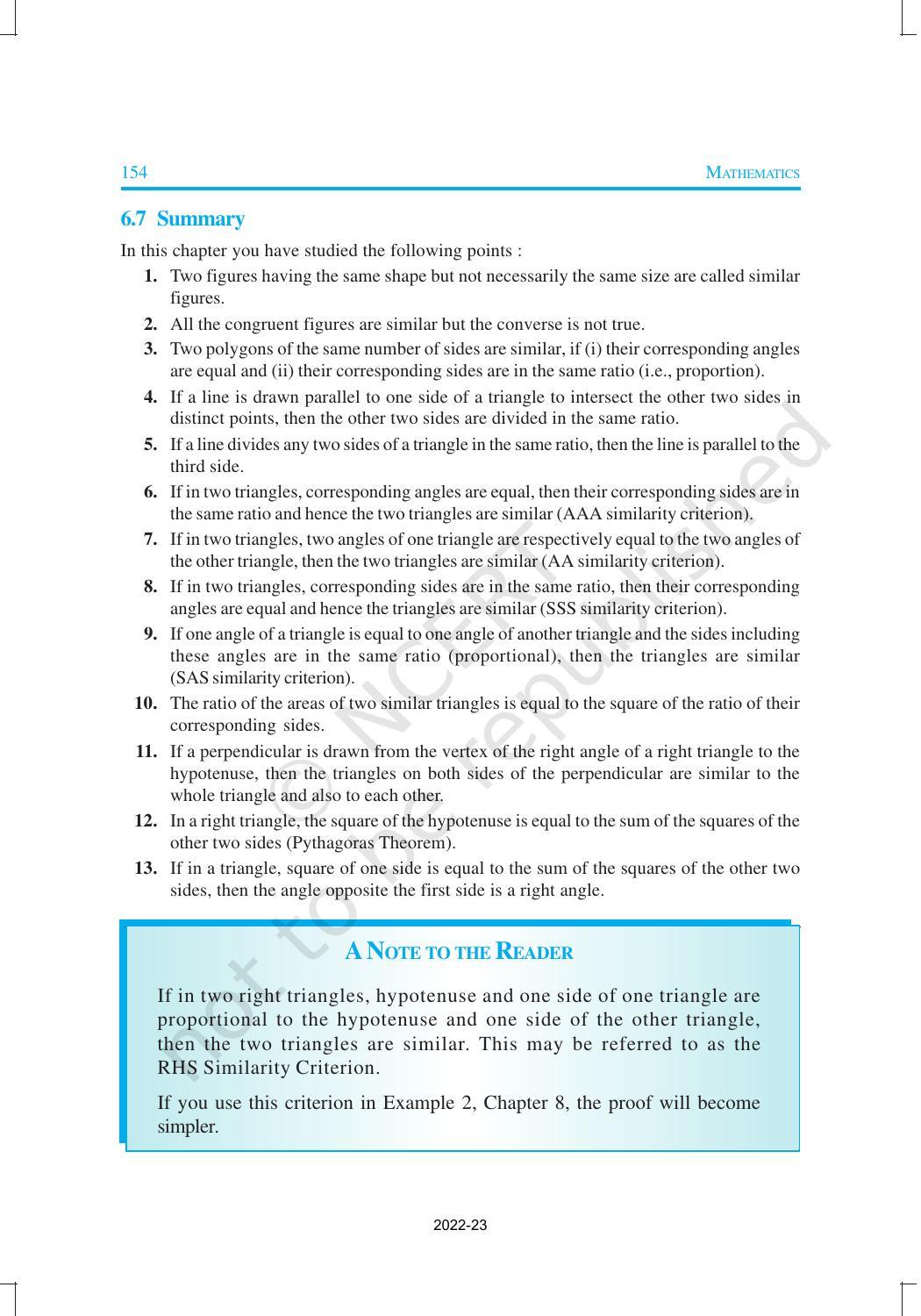 NCERT Book for Class 10 Maths Chapter 6 Triangles - Page 38