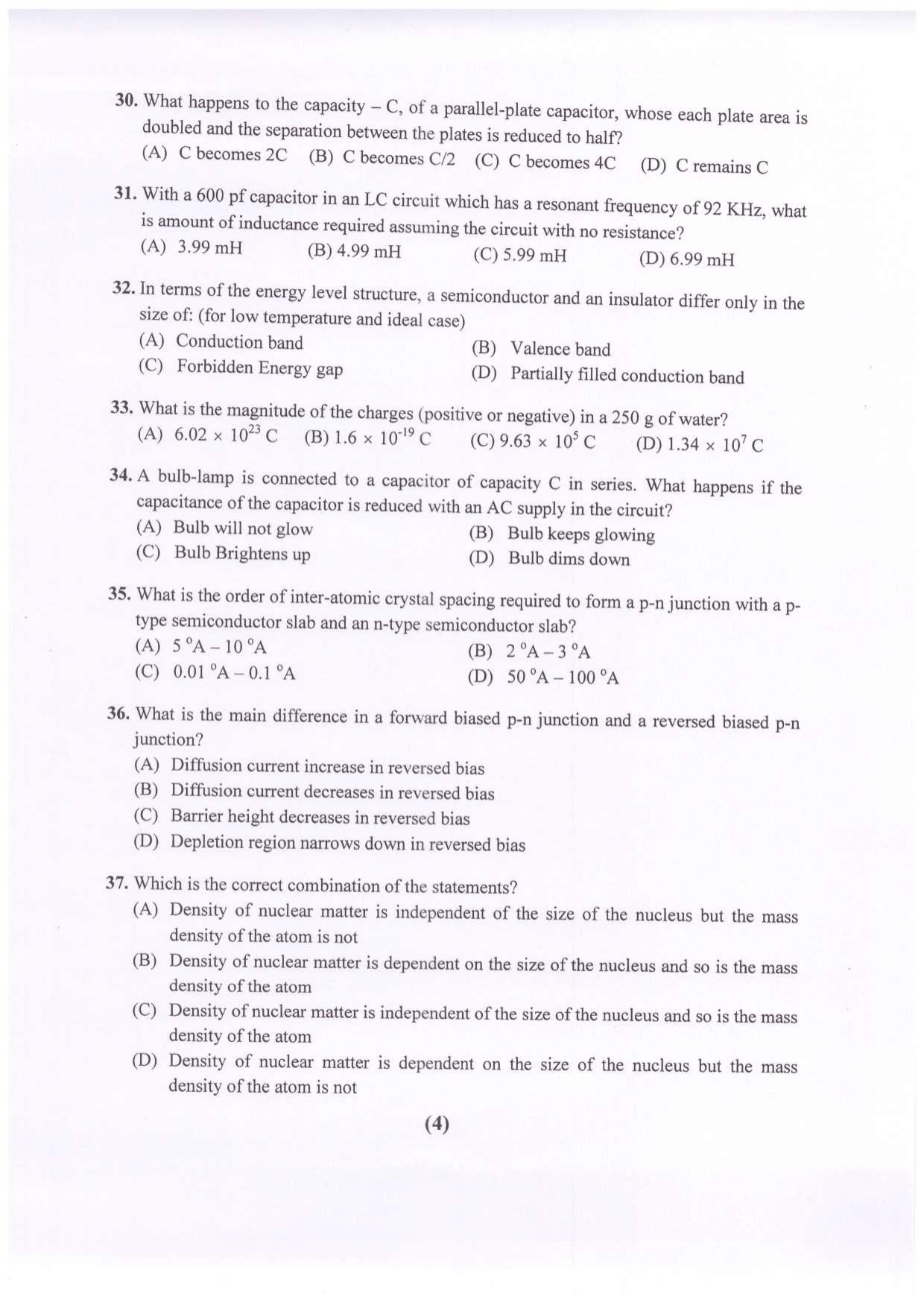 PUCET UG 2023 Physics Question Paper - Page 5