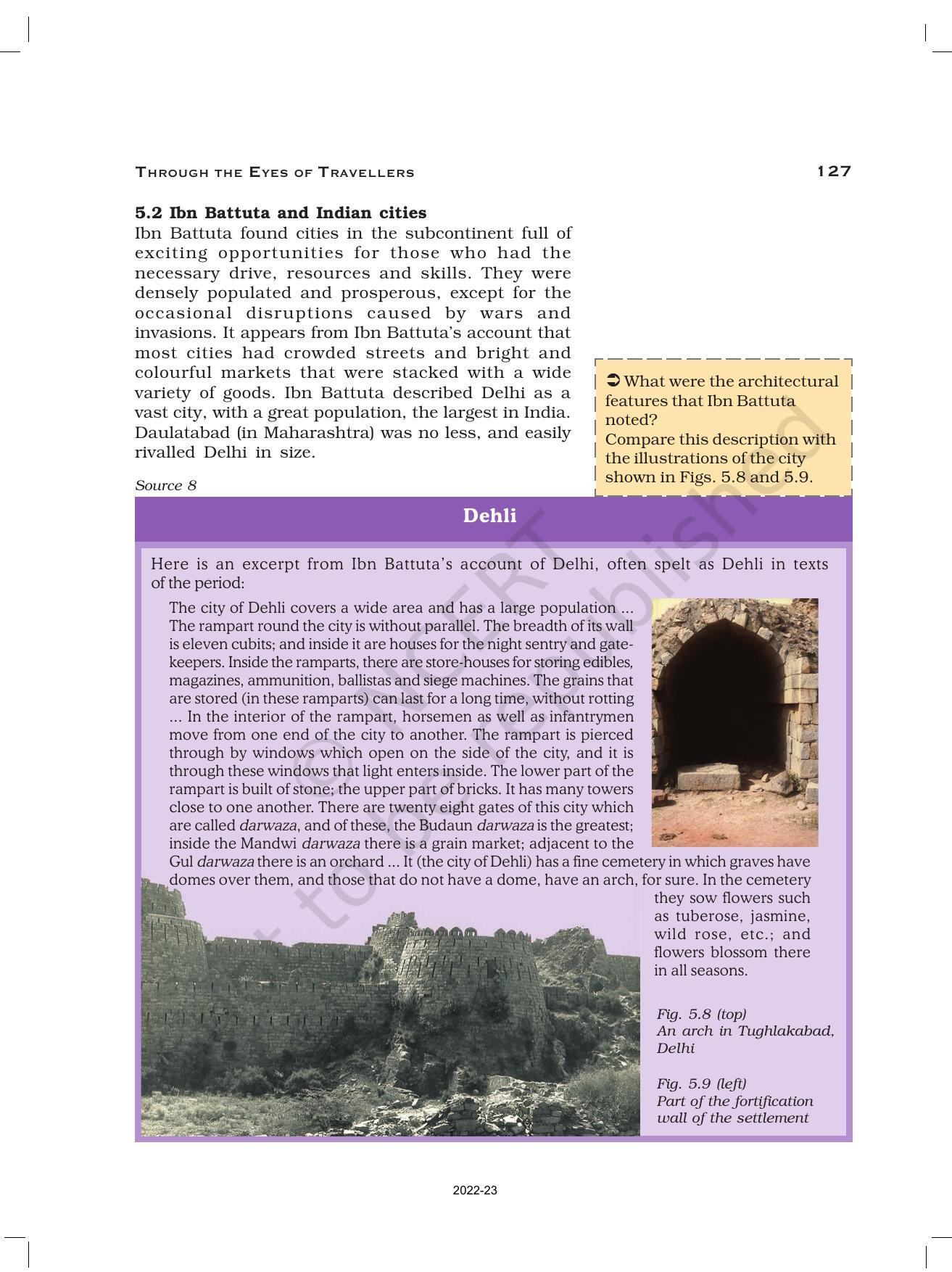 NCERT Book for Class 12 History (Part-1) Chapter 5 Through the Eyes of Travellers - Page 13