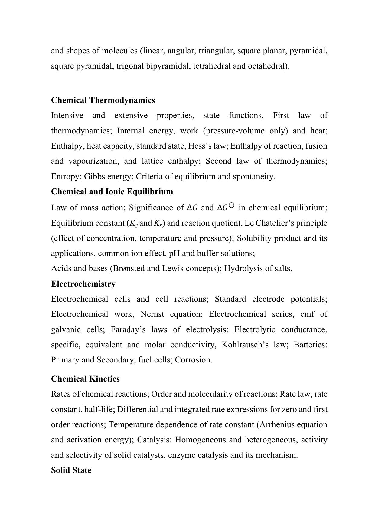 JEE Advanced Syllabus 2025 - Page 2
