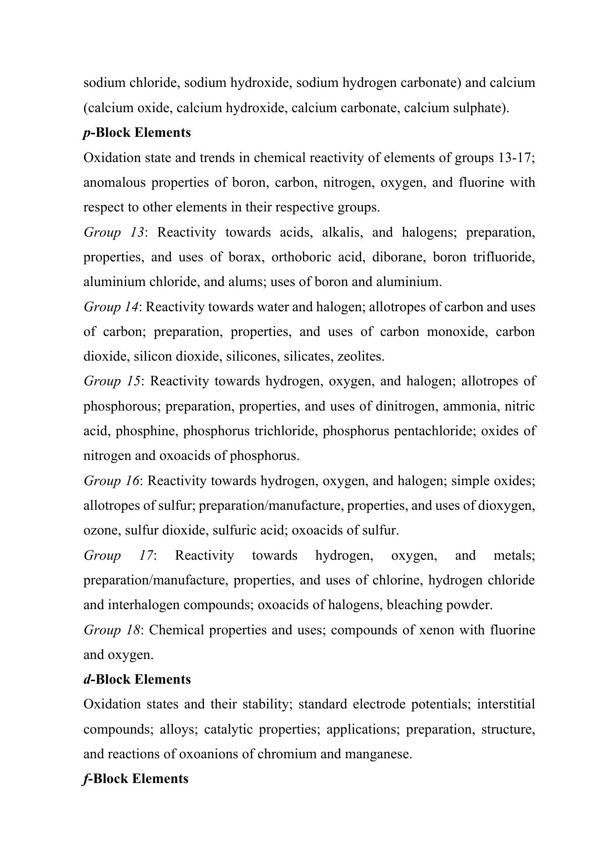 JEE Advanced Syllabus 2025 - Page 4