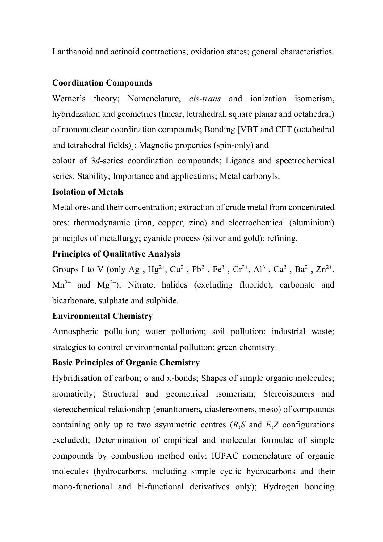 JEE Advanced Syllabus 2025 - Page 5