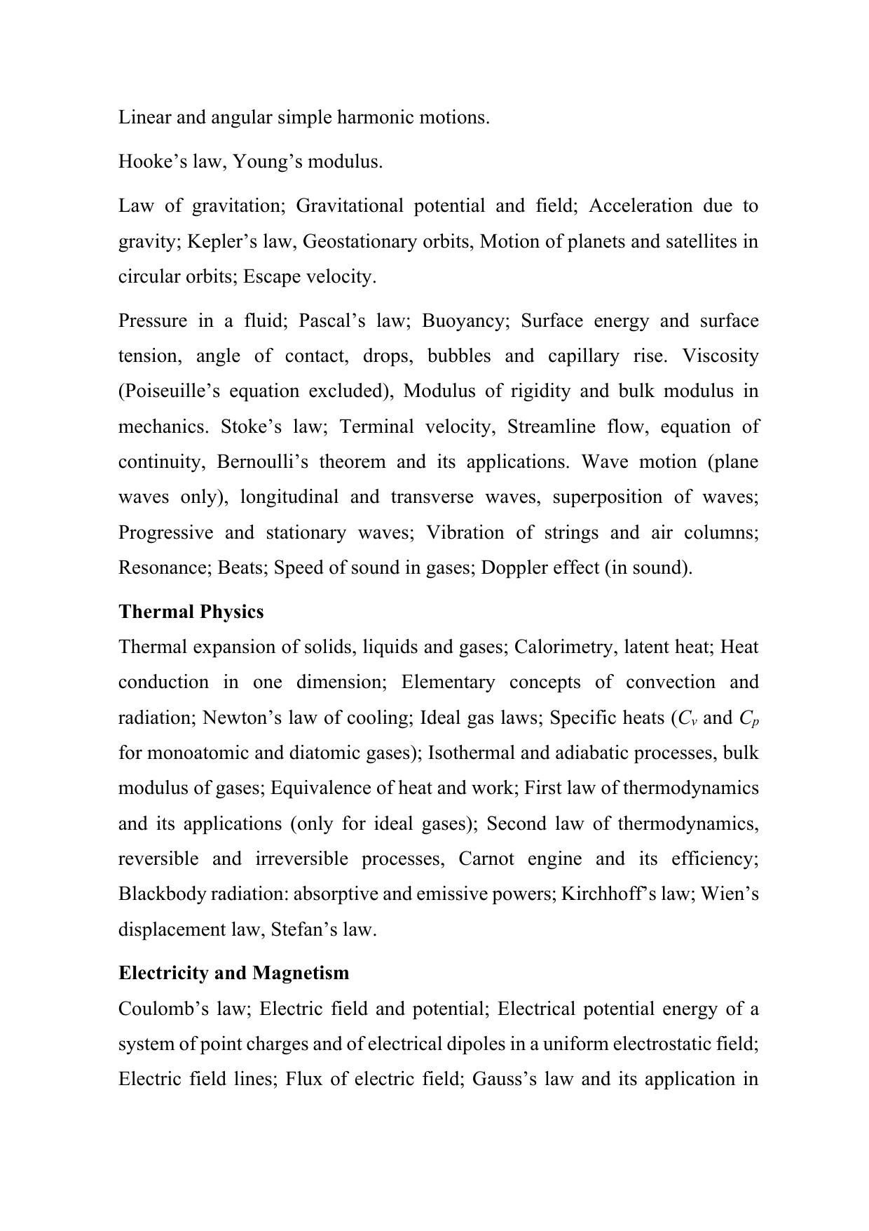 JEE Advanced Syllabus 2025 - Page 14