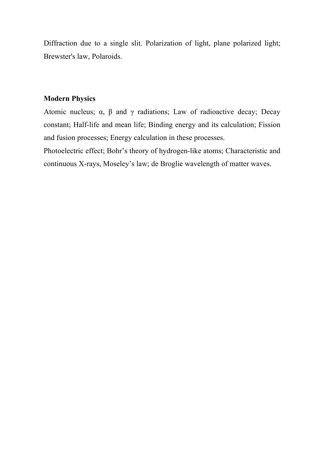 JEE Advanced Syllabus 2025 - Page 16