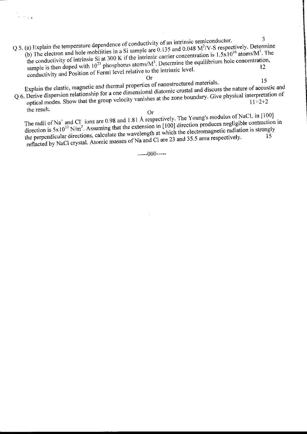 Bilaspur University Question Paper June 2022: M.Sc. Physics (Second Semester) Condensed Matter Physics - II Paper 1 - Page 2